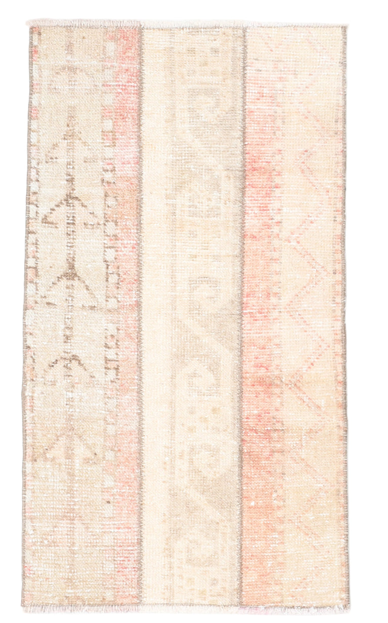Rectangular rug with a striped pattern on a white background