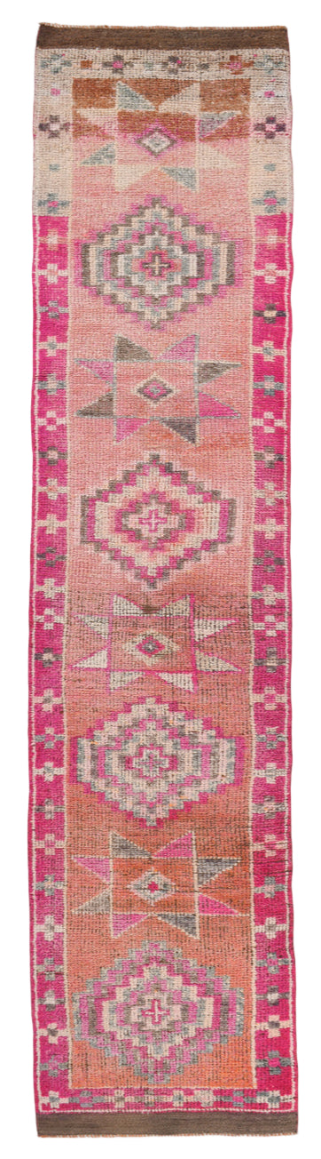 Decorative rug with geometric pattern on a white background