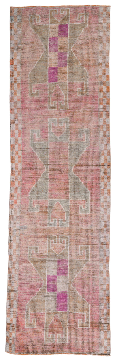 Textile with geometric pattern on a white background