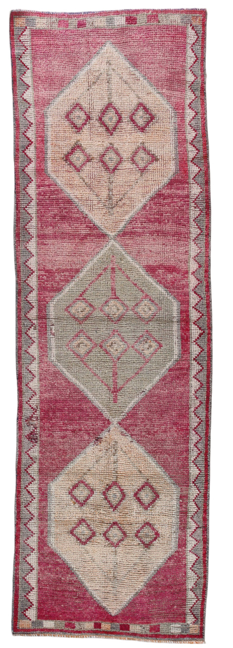 Decorative rug with geometric pattern on a white background