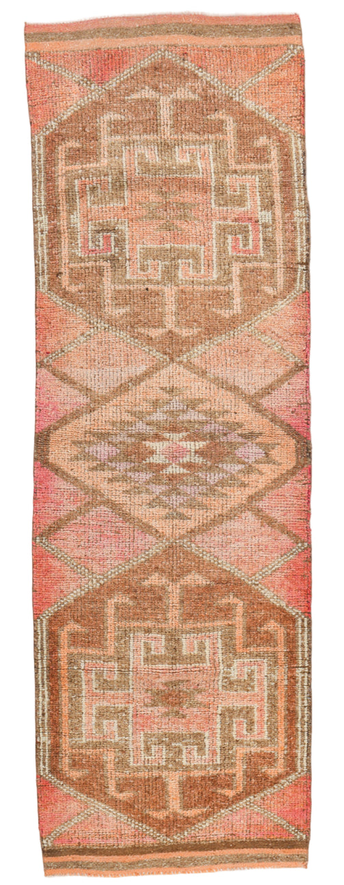 Textile with geometric pattern on a plain background