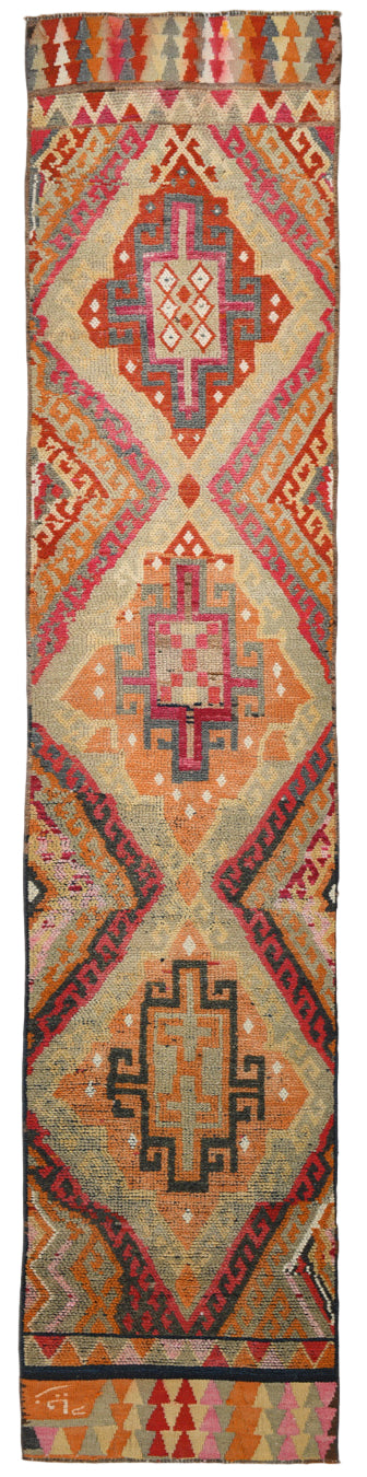 Traditional patterned textile with geometric design