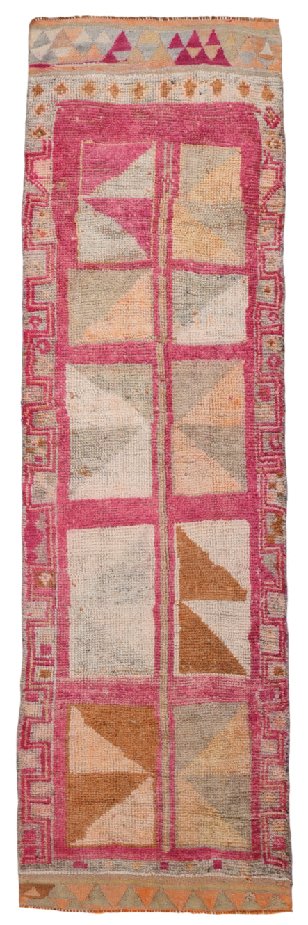 Textile with geometric pattern on a white background