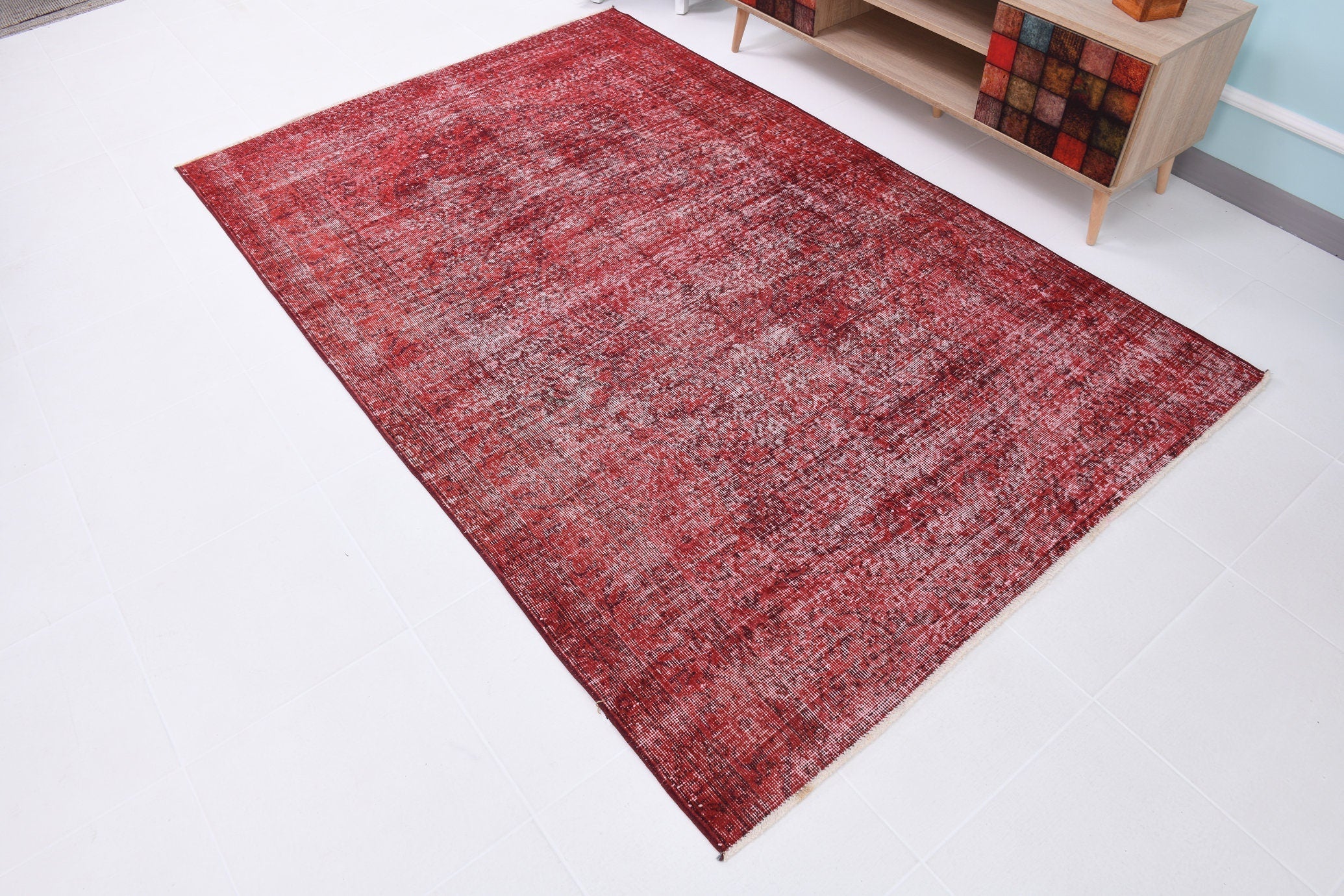 5’1’ x 7’10’ ft Turkish Vintage Rug