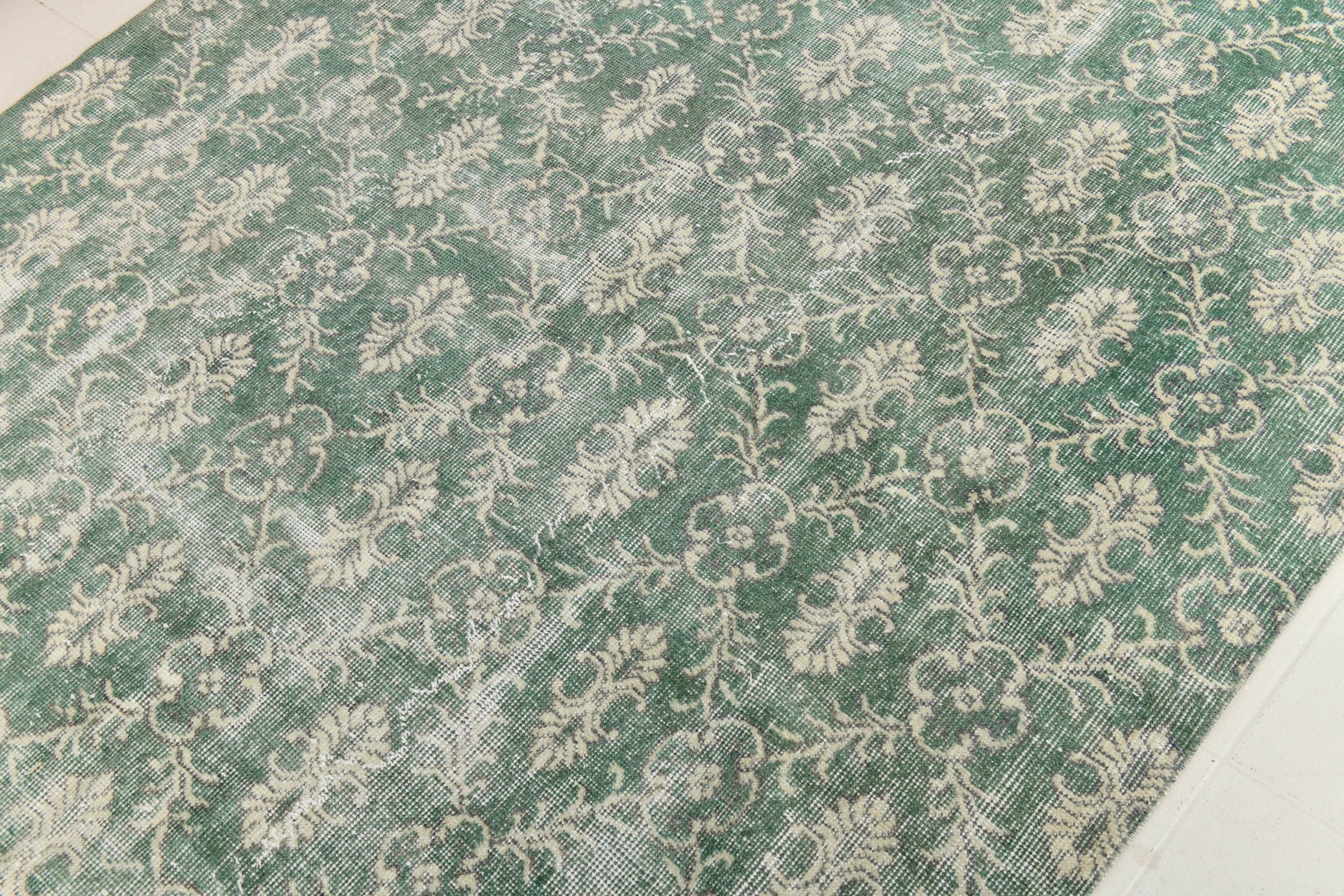 5’3’ x 7’10’ Turkish Vintage Rug Green