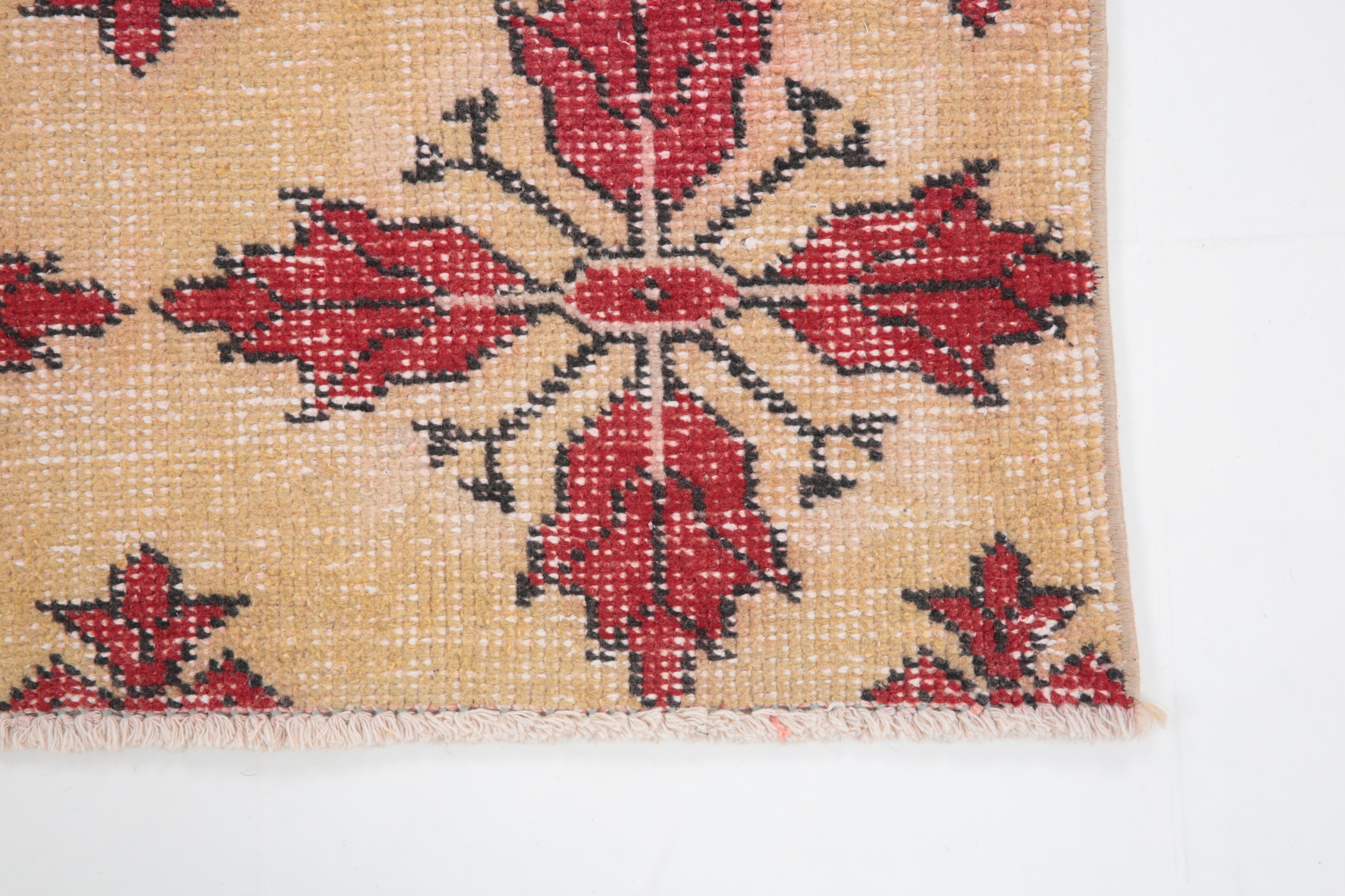 Turkish Vintage Rug  3'8" x 7'2" ft