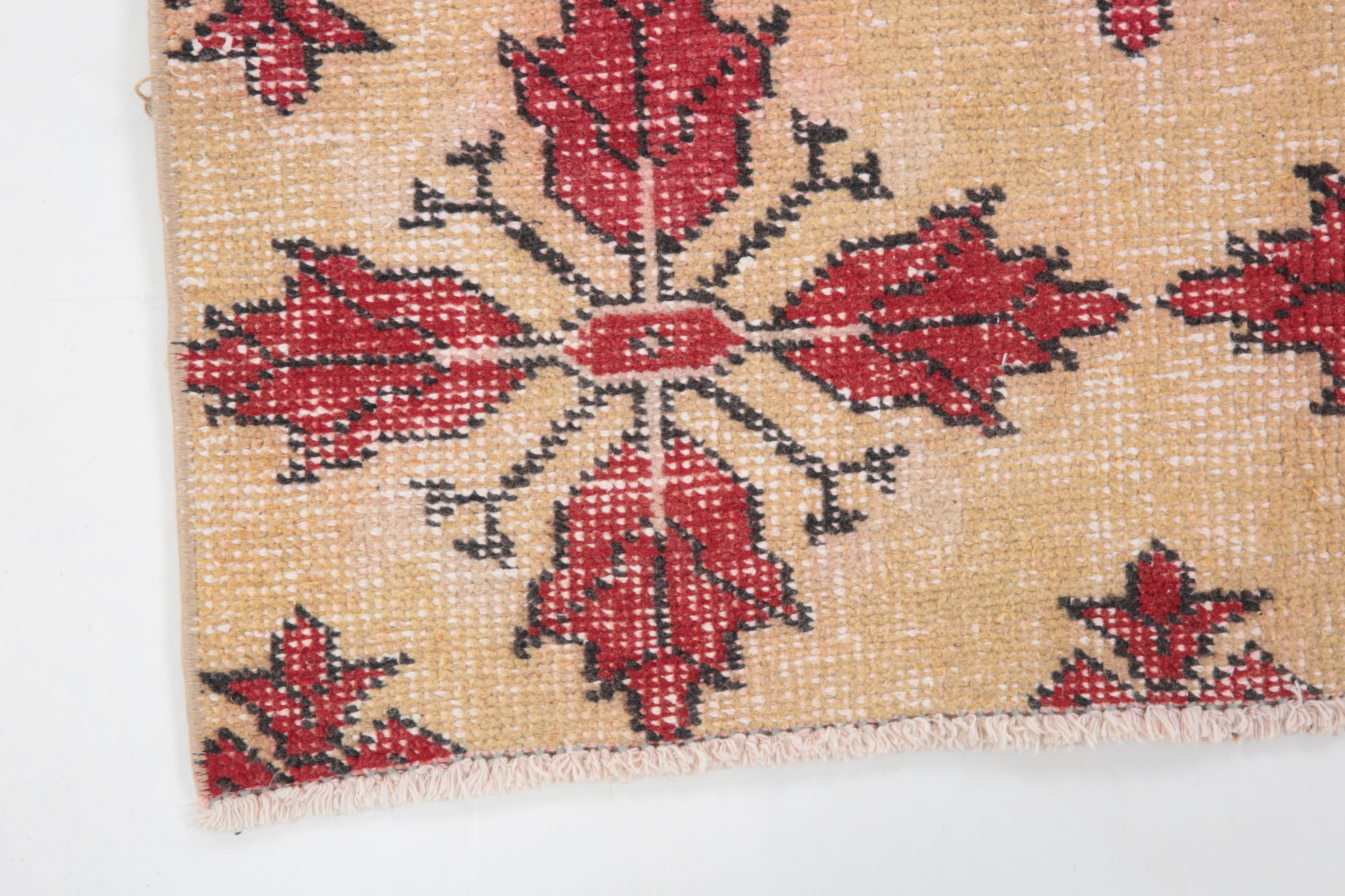 Turkish Vintage Rug  3'8" x 7'2" ft