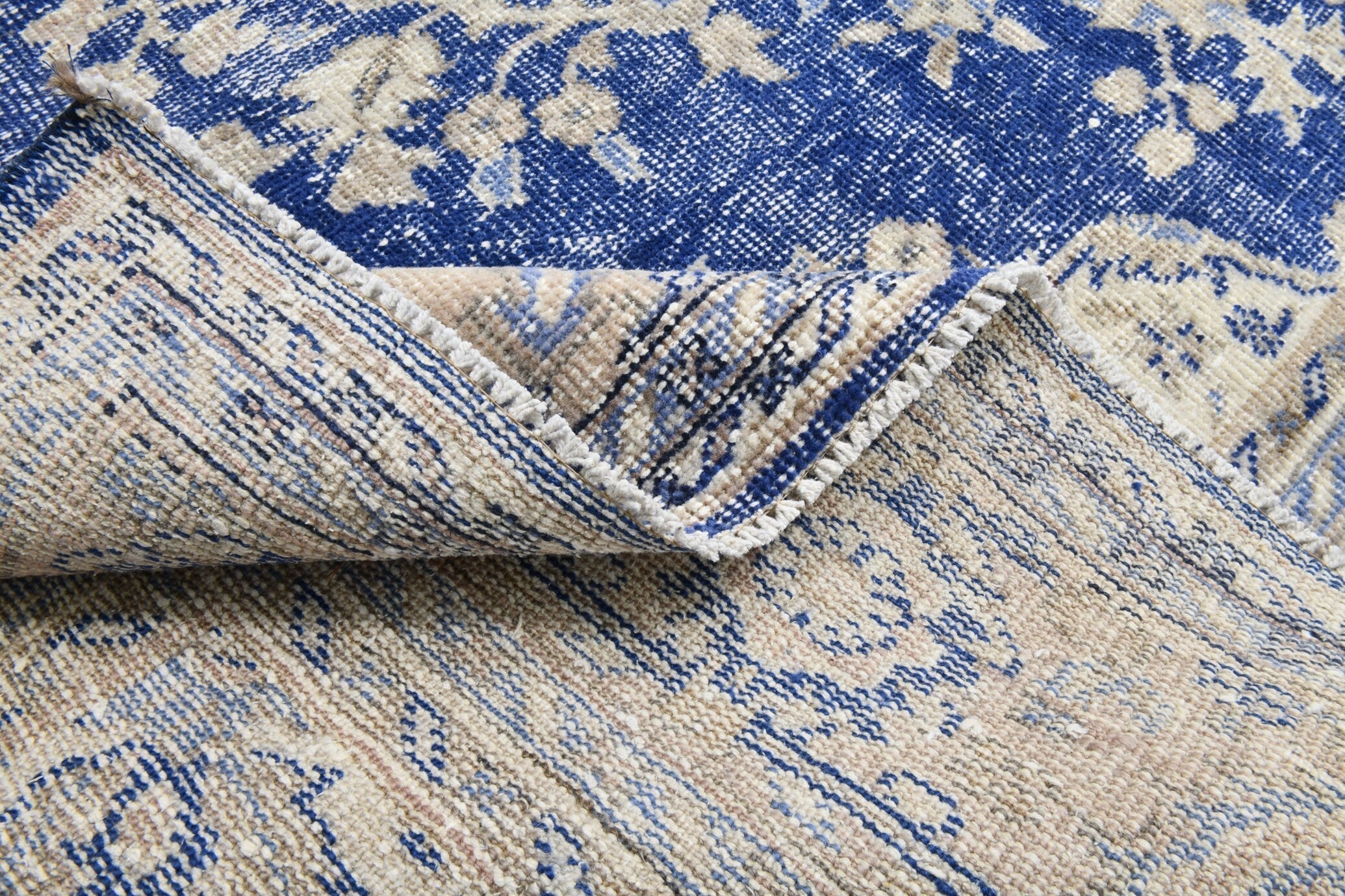 8’2’’ x 10’11’’ ft Turkish Vintage Rug - Midnight Blue