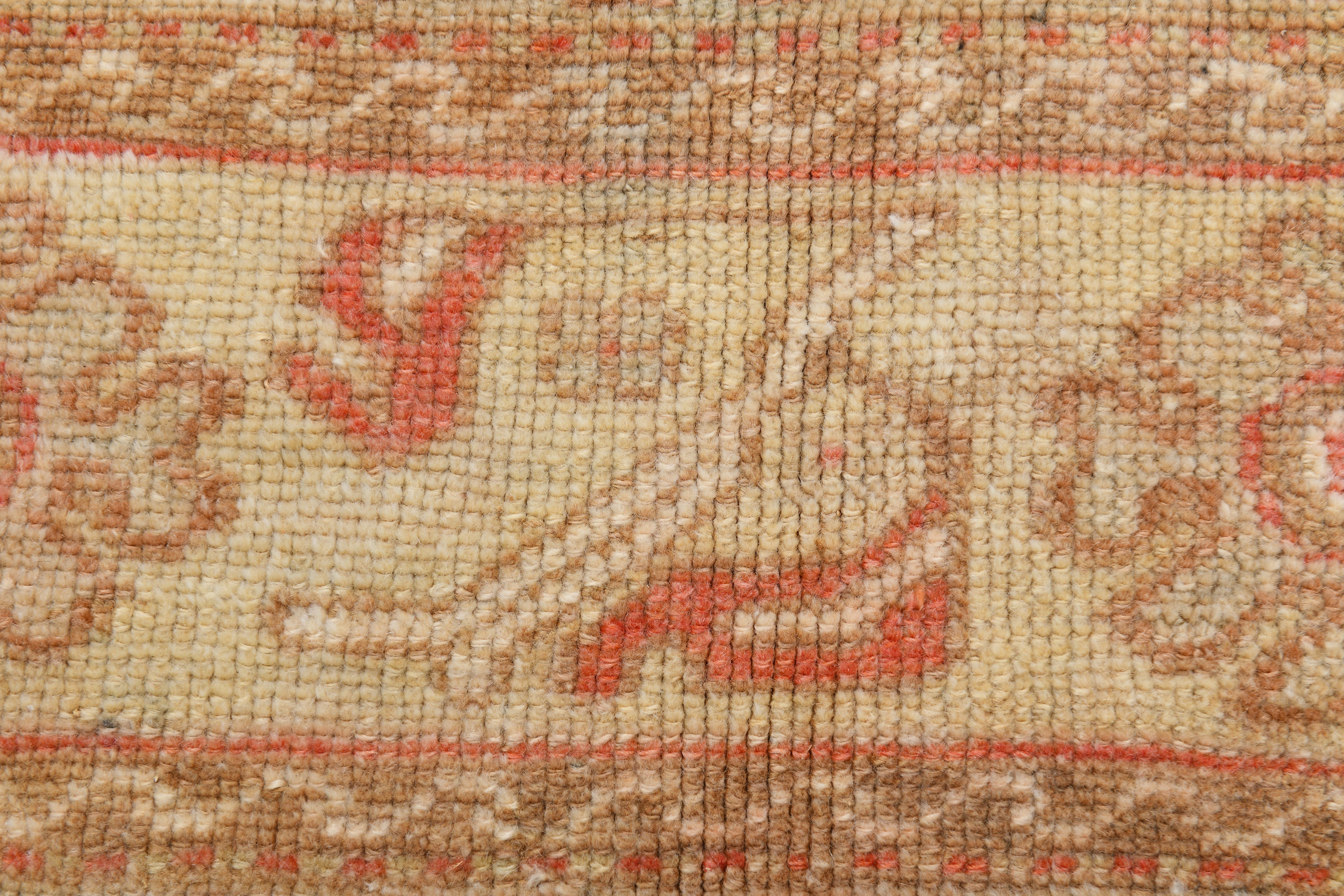 Semi Antiuqe Rug - Turkish Vintage Rug,Beige/Brown,  4'7" x 7'6" ft