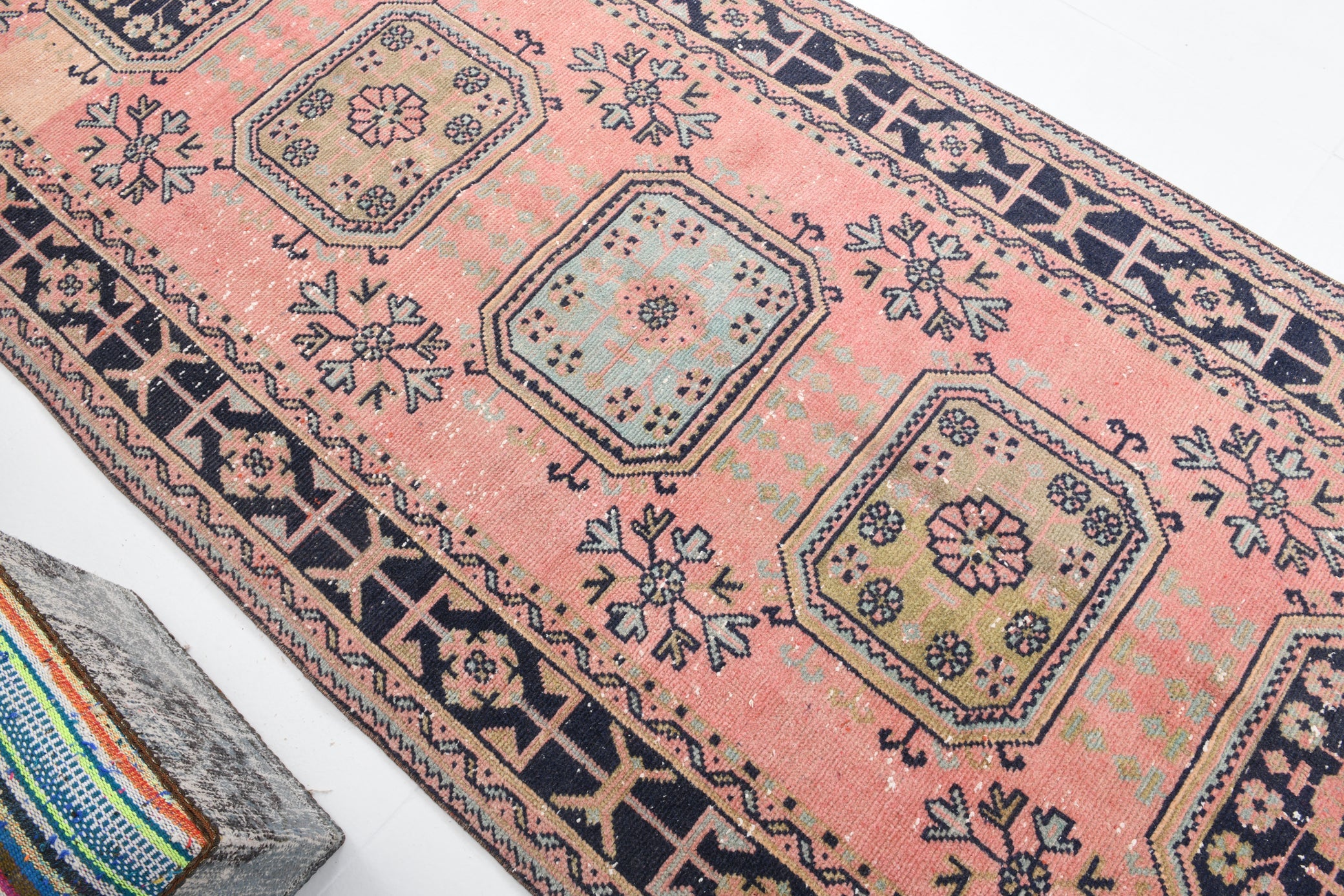 Turkish Vintage Rug  4'7" x 11'1" ft