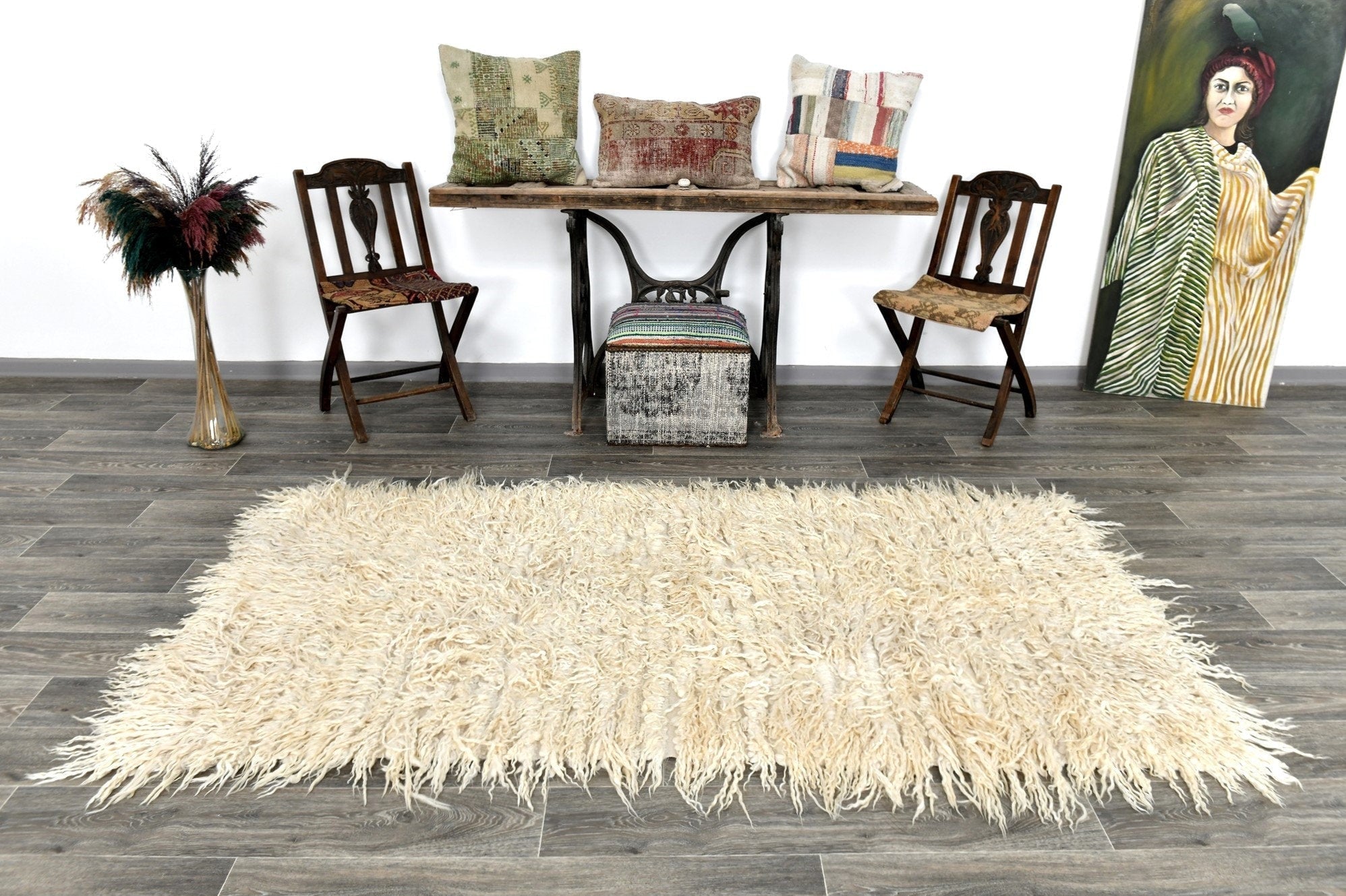 Kilim Tulu Filikli 3'8" x 7'4" ft