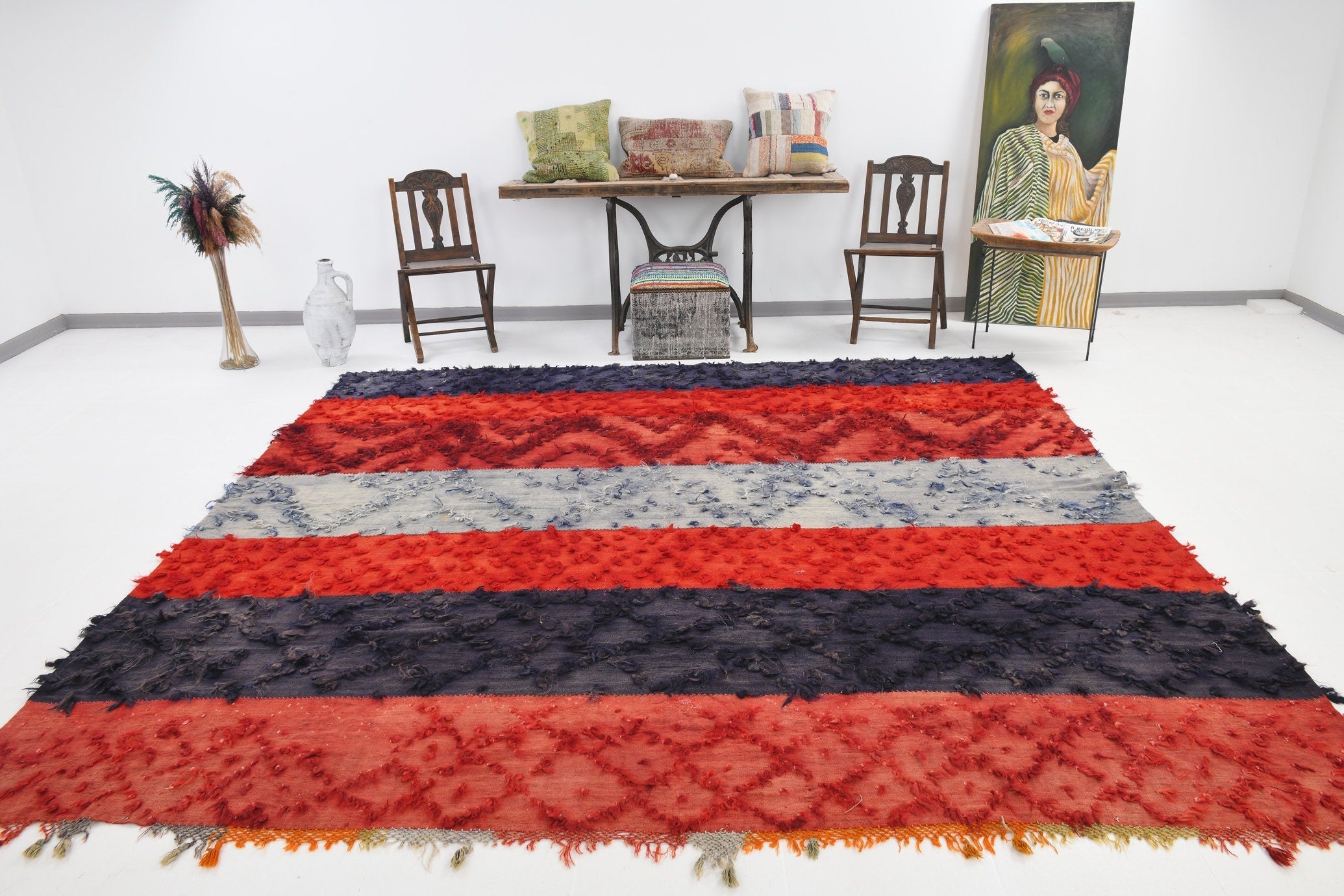 Kilim Tulu Filikli 9’5’’ x 10’4’’ ft