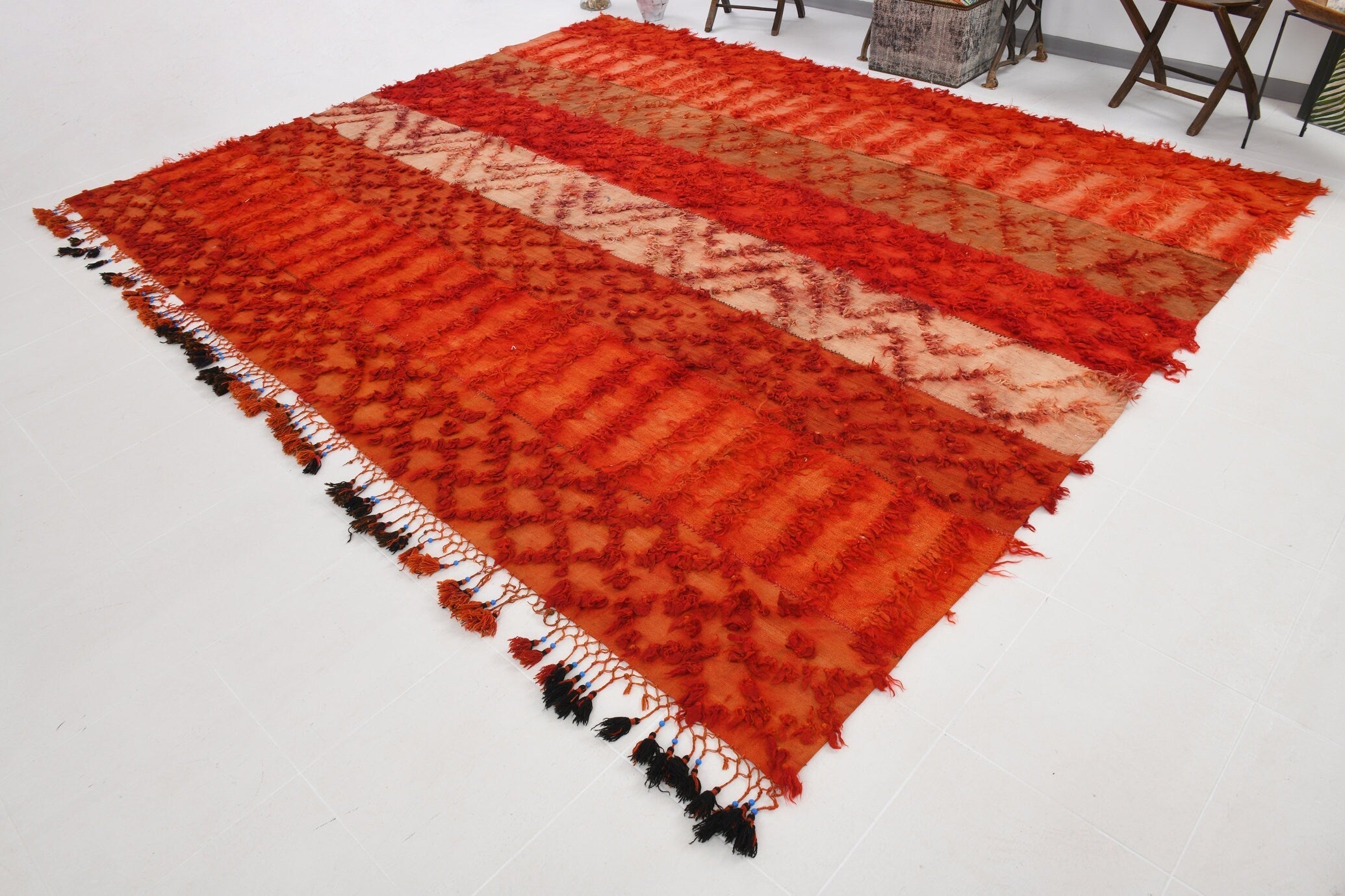 Kilim Tulu Filikli 9’9’’ x 12’1’’ ft
