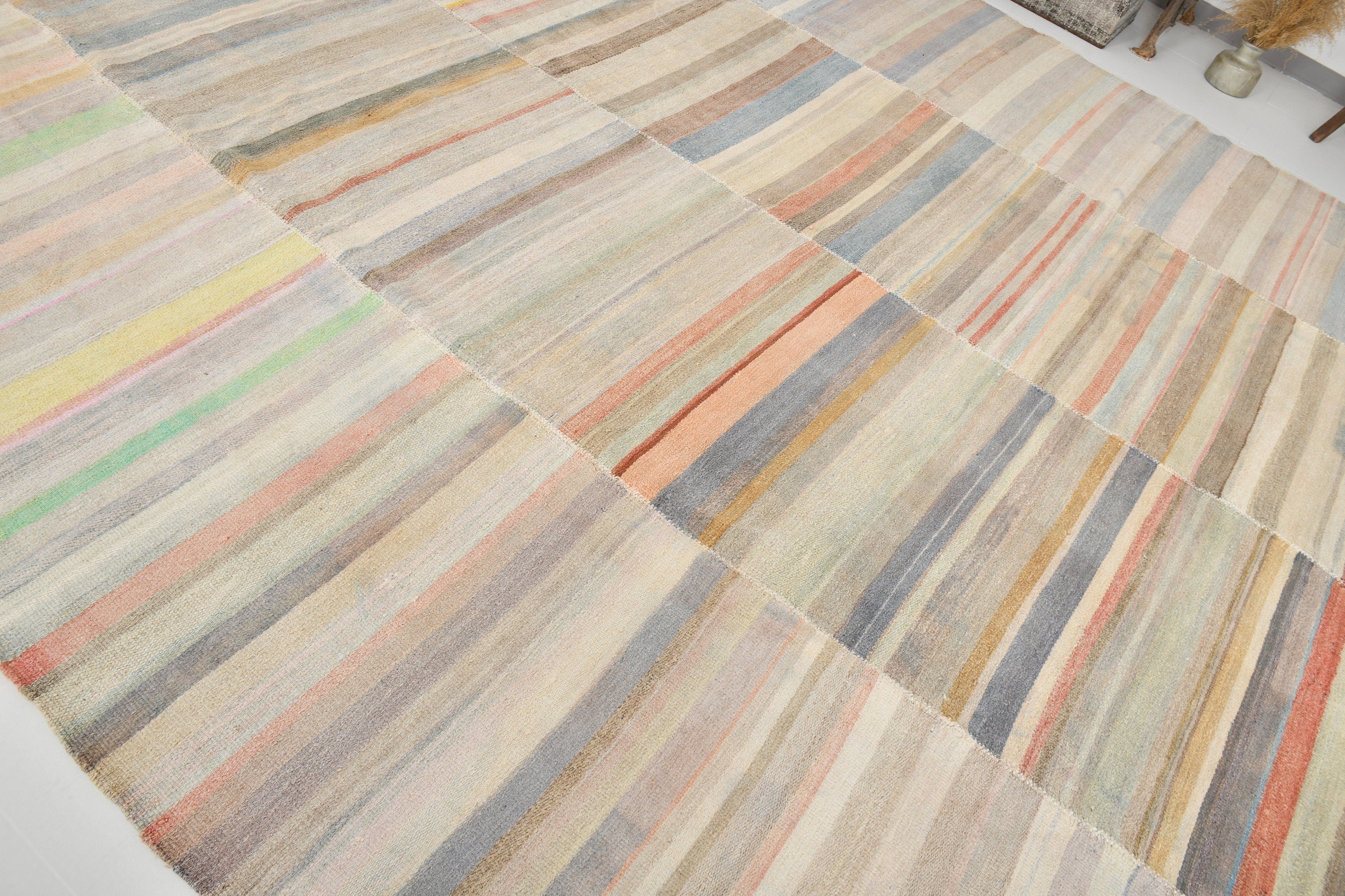 Modern Hemp Kilim 10’1’’ x 11’3’’ ft