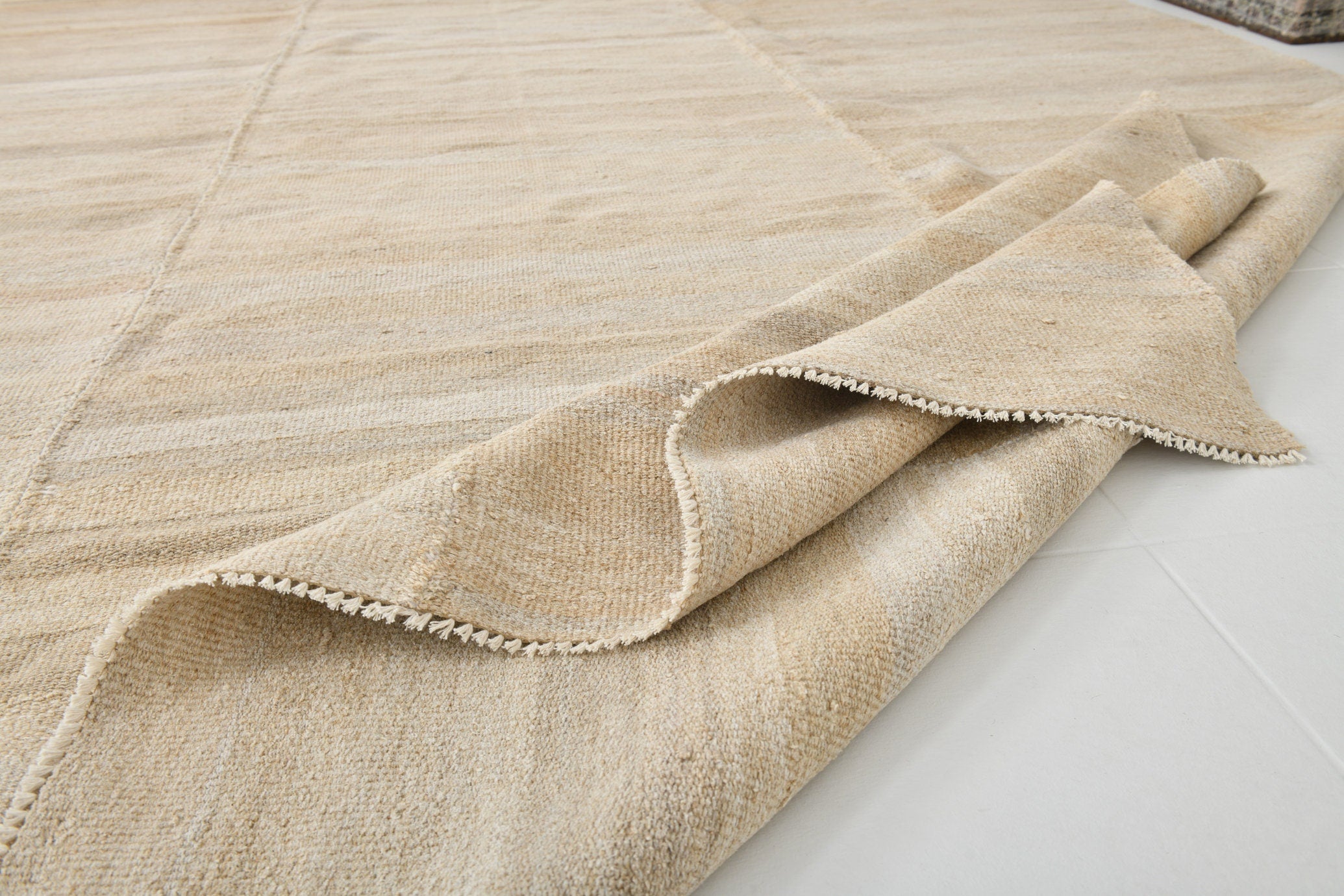 Modern Hemp Kilim 10'5" x 12'10" ft