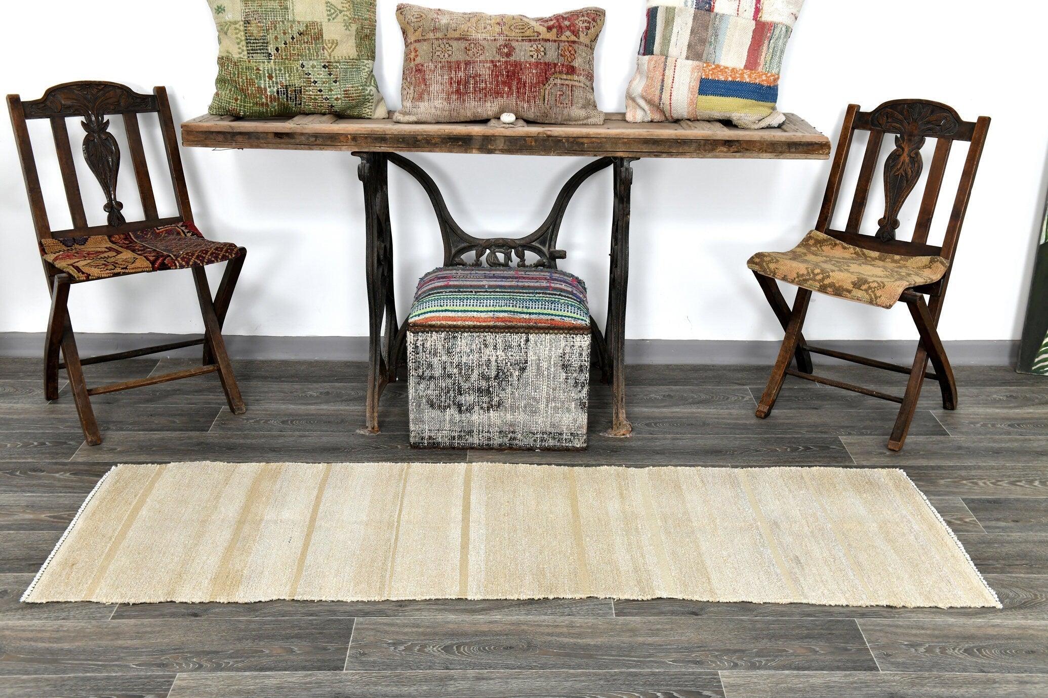 Modern Hemp Kilim 1'11" x 6'6" ft