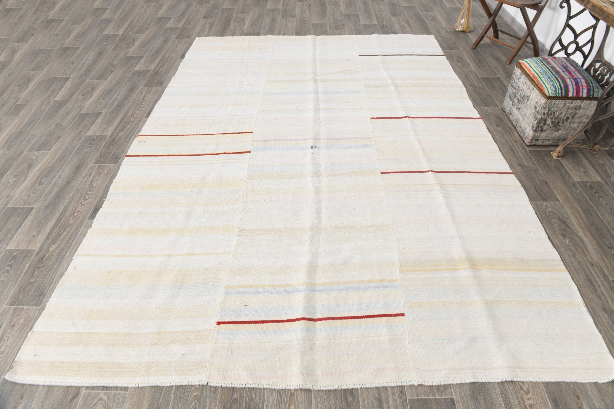 Modern Hemp Kilim 7’7’’ x 10’11’’ ft
