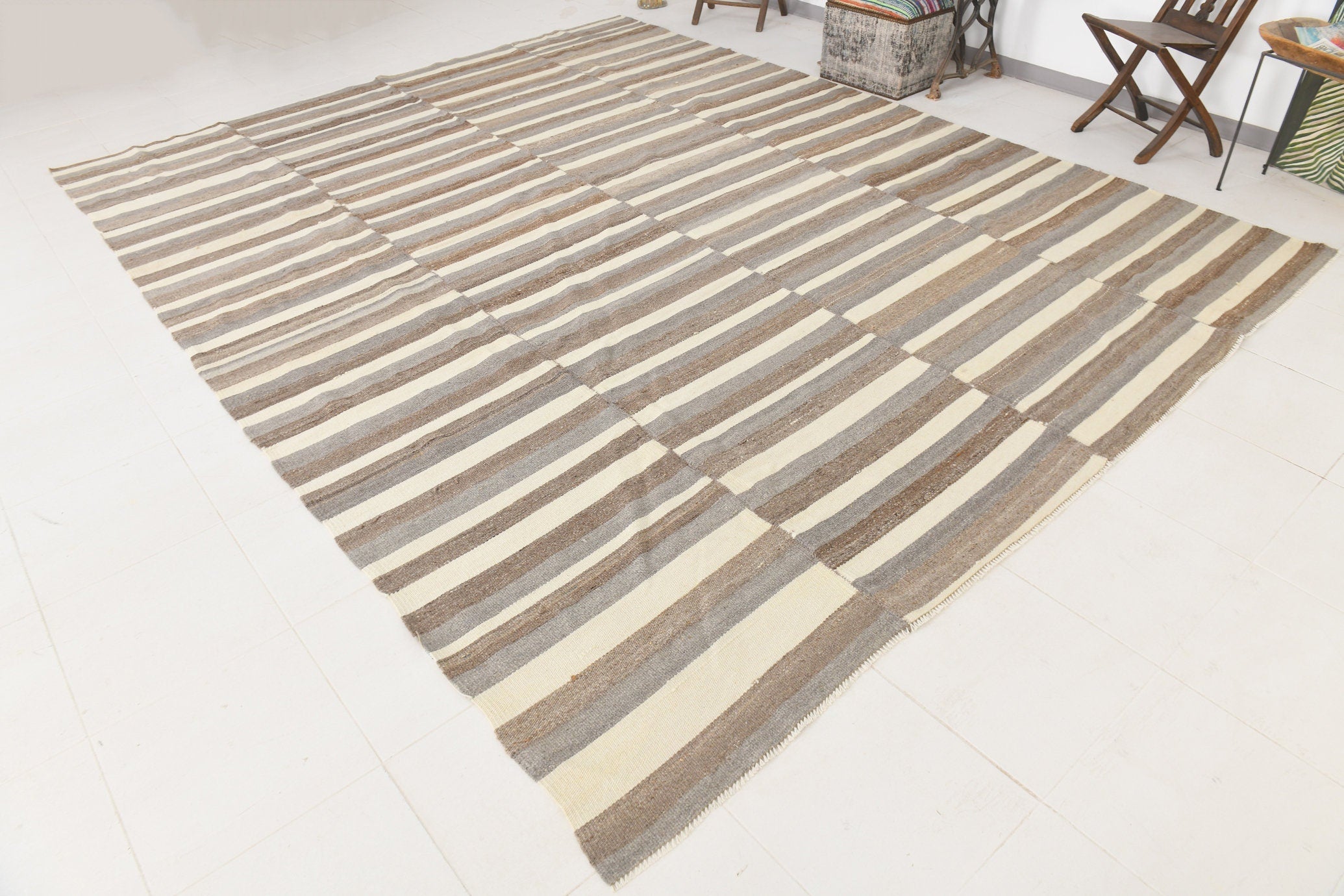 Modern Kilim Manzandaran 10'0" x 12'8" ft