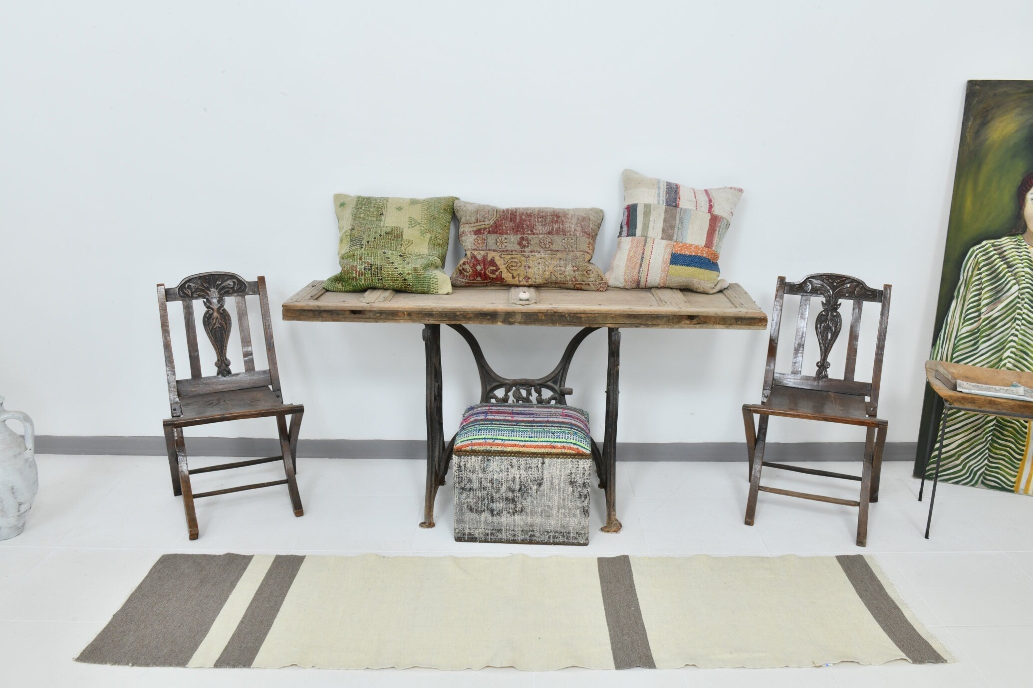 Modern Kilim Manzandaran 1’10’’ x 7’10’’ ft