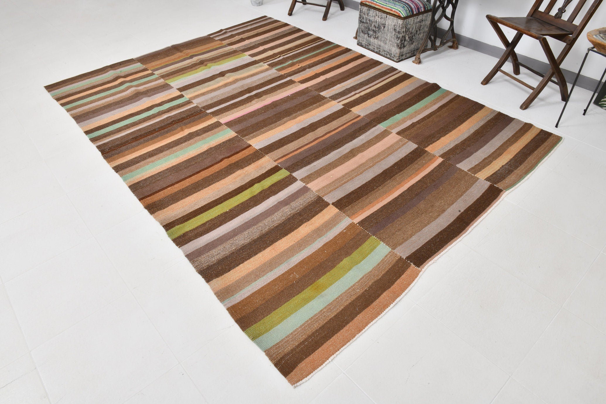 Modern Kilim Manzandaran 6’11’’ x 9’7’’ ft