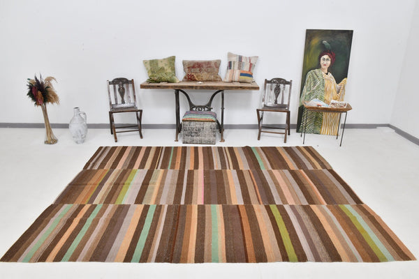 Modern Kilim Manzandaran 6’11’’ x 9’7’’ ft