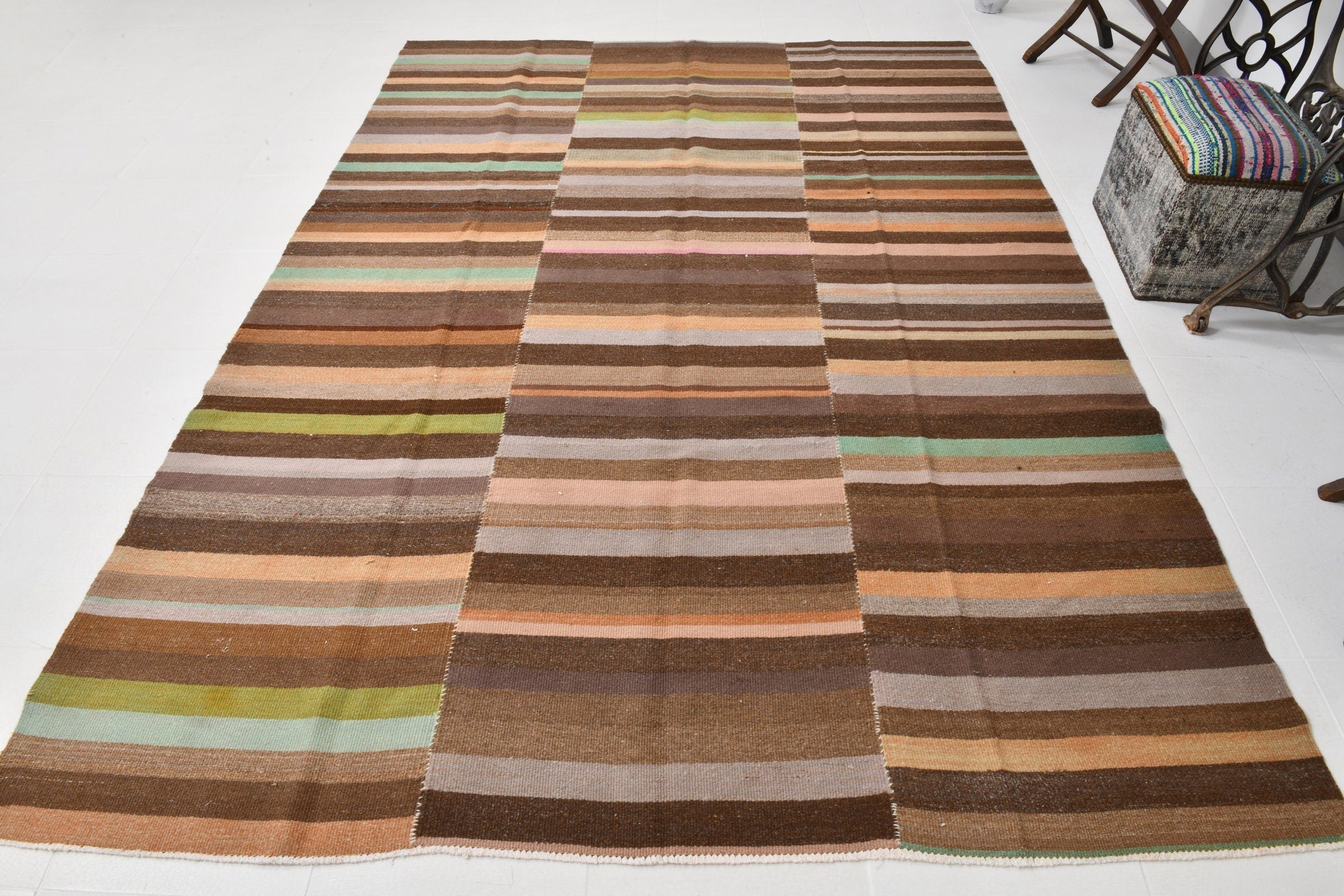 Modern Kilim Manzandaran 6’11’’ x 9’7’’ ft