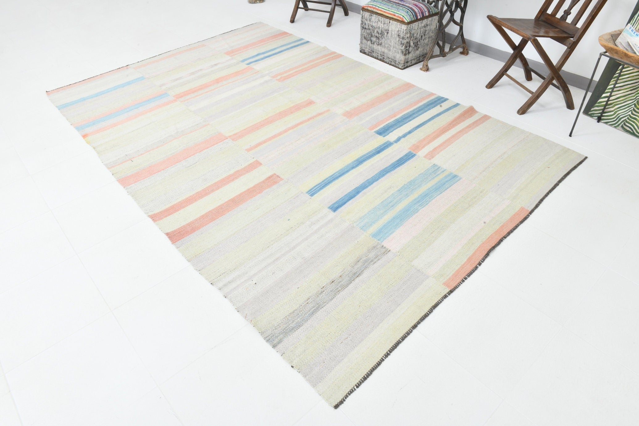 Modern Kilim Manzandaran 6'6" x 10'0" ft