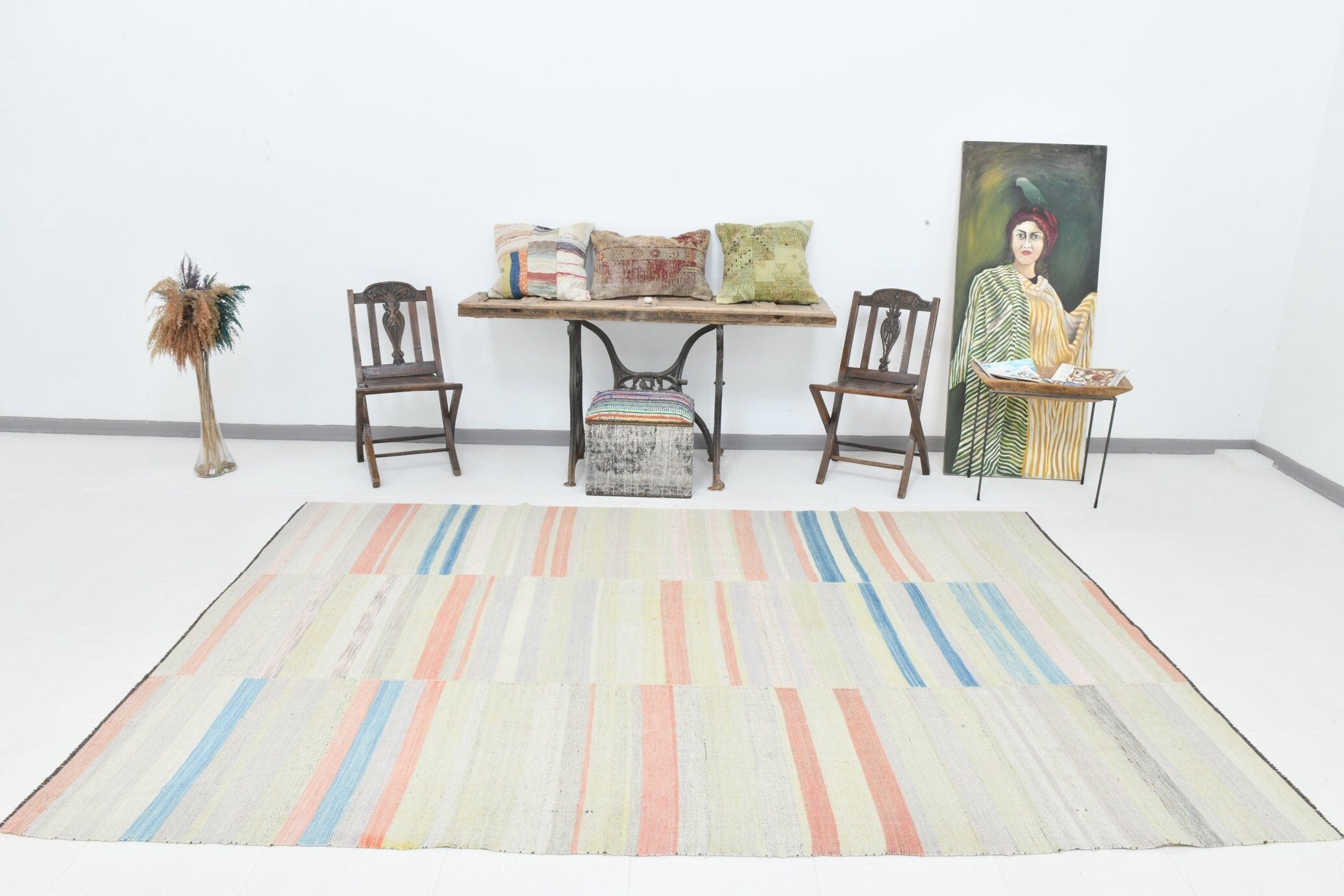 Modern Kilim Manzandaran 6'6" x 10'0" ft
