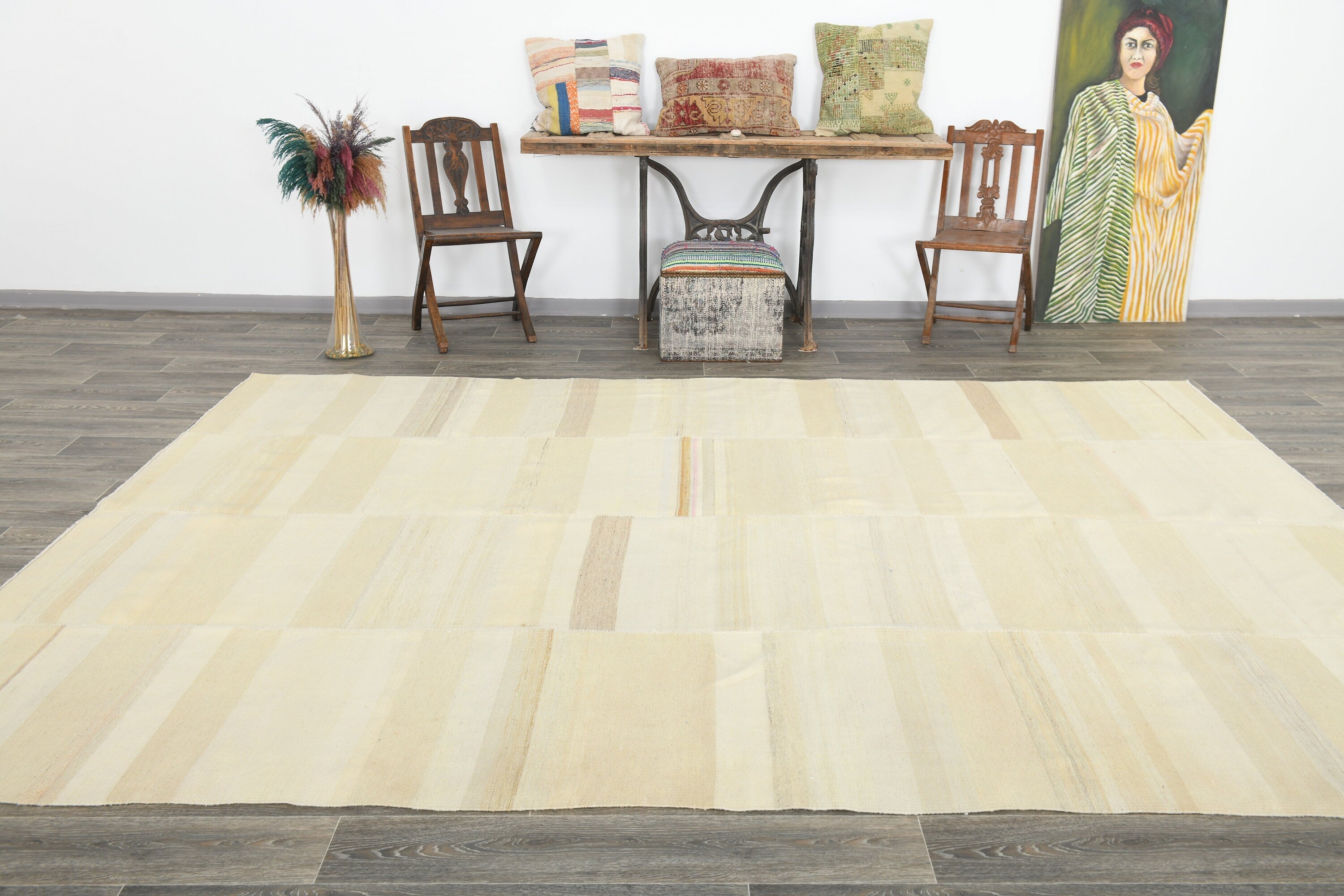 Modern Kilim Manzandaran 7’10’’ x 11’1’’ ft