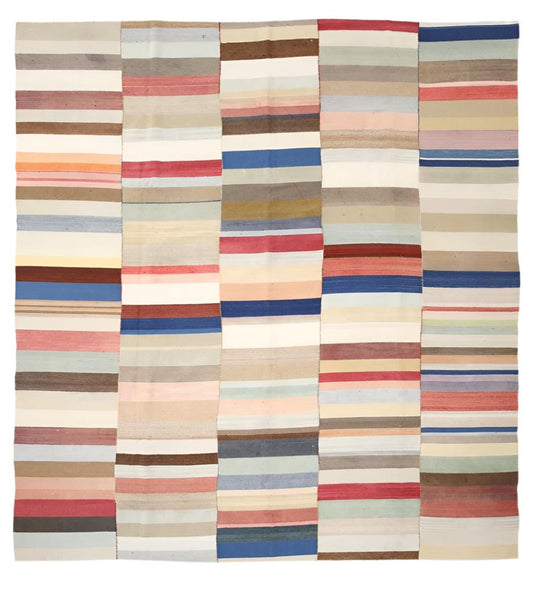 Modern Kilim Manzandaran 9'11" x 11'1" ft