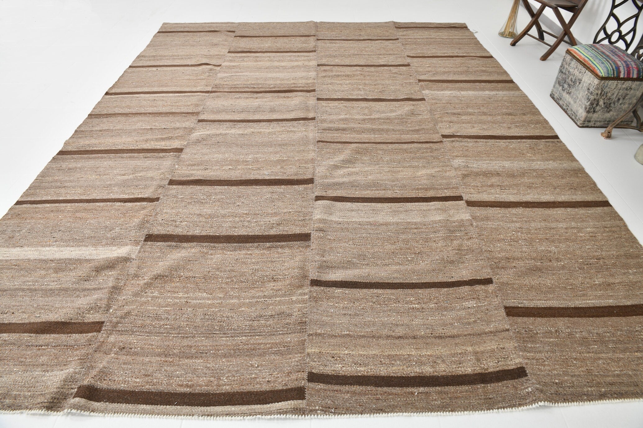 Modern Kilim Manzandaran 9’12’’ x 12’9’’ ft