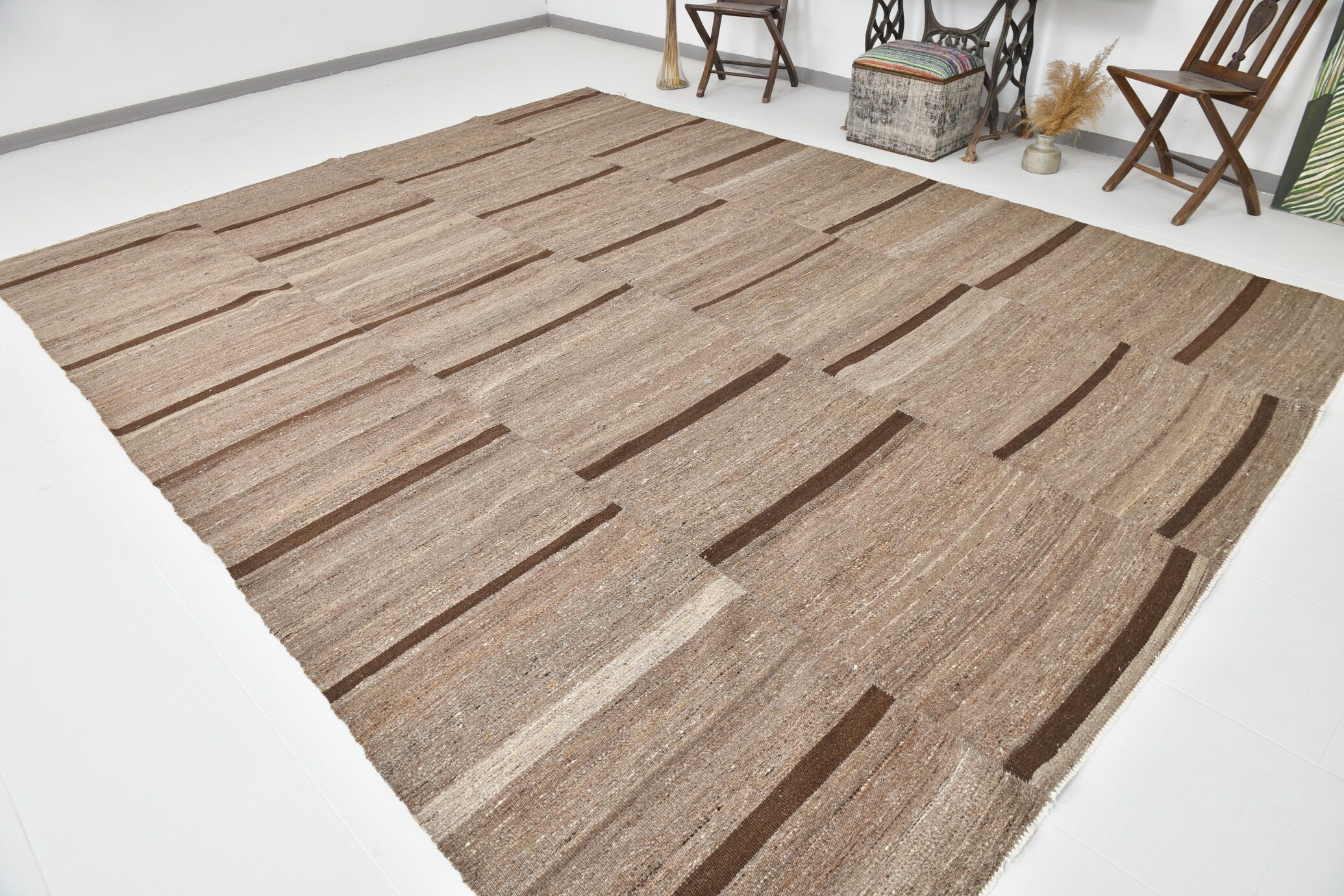 Modern Kilim Manzandaran 9’12’’ x 12’9’’ ft