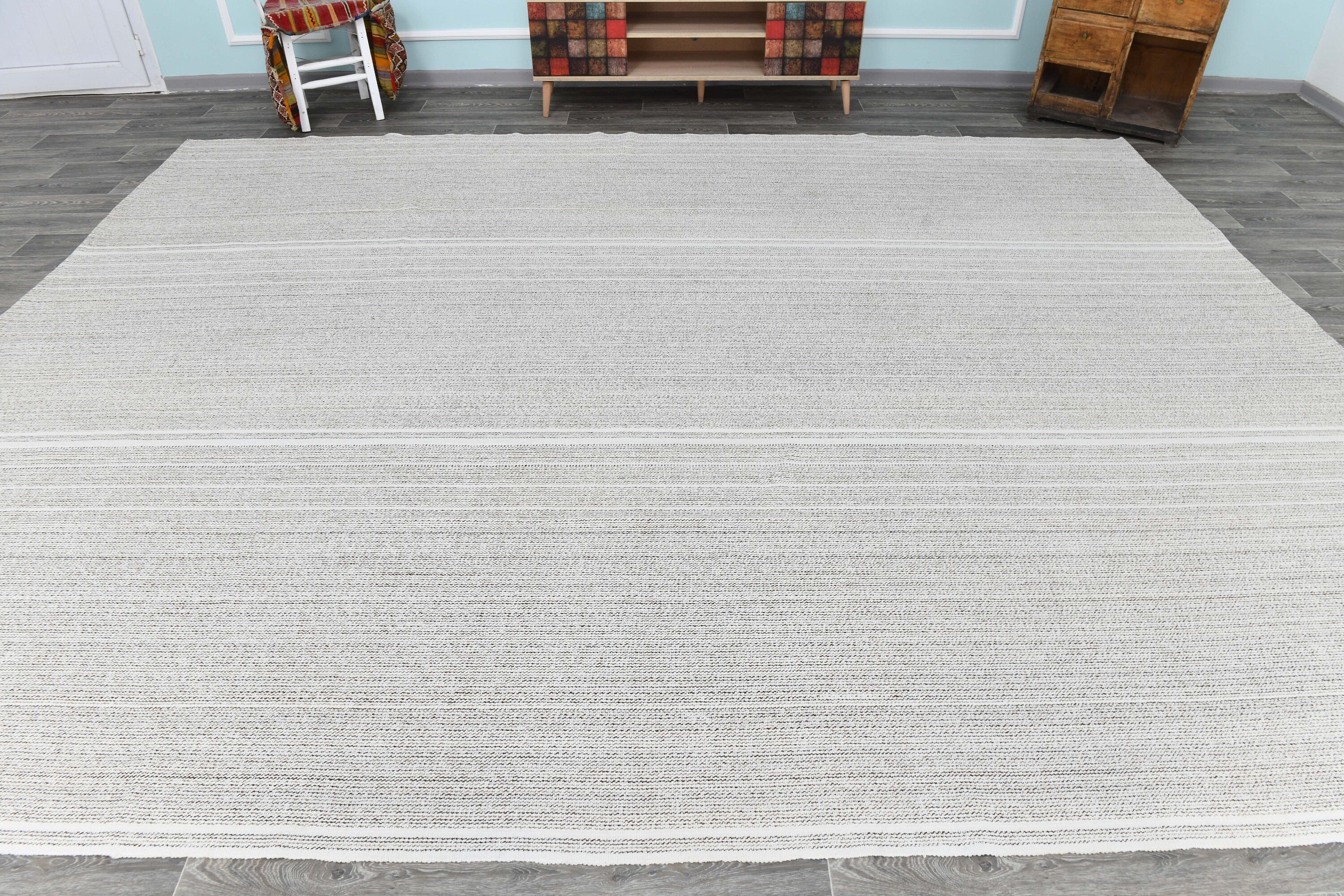 Turkish Flatweave Ethnic Rug 10’4’ x 13’0’