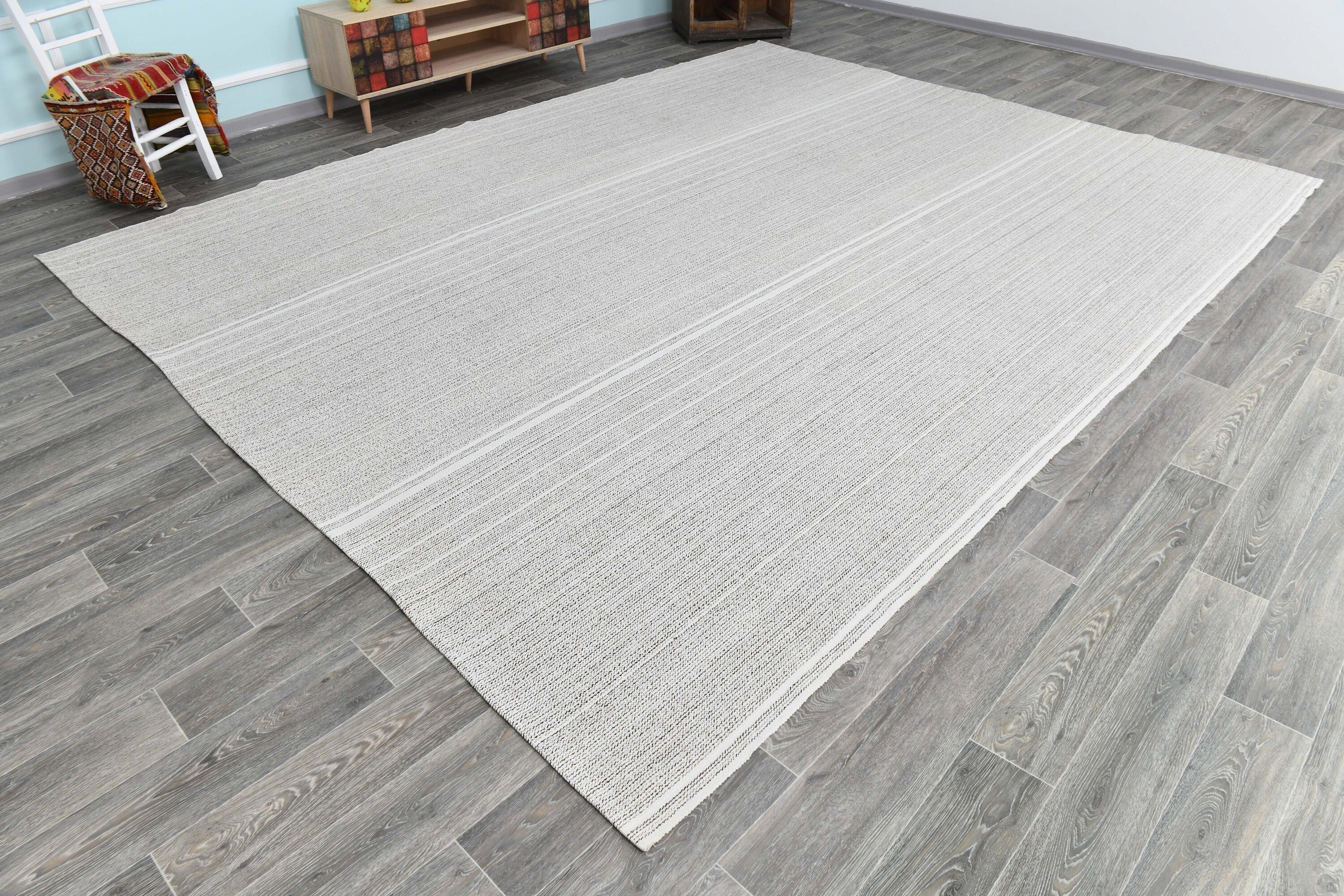 Turkish Flatweave Ethnic Rug 10’4’ x 13’0’