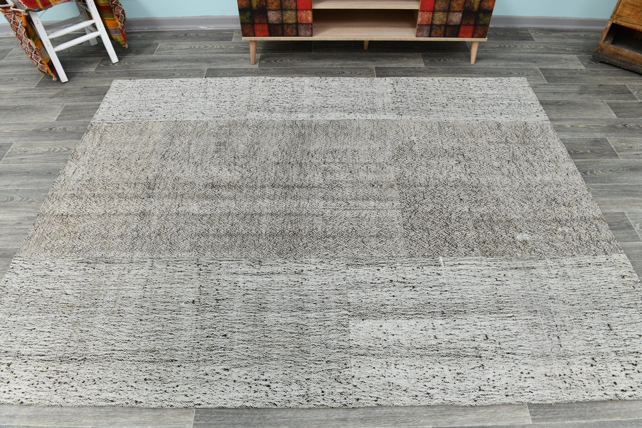 Turkish Flatweave Patchwork Rug 7’10’ x 5’12’