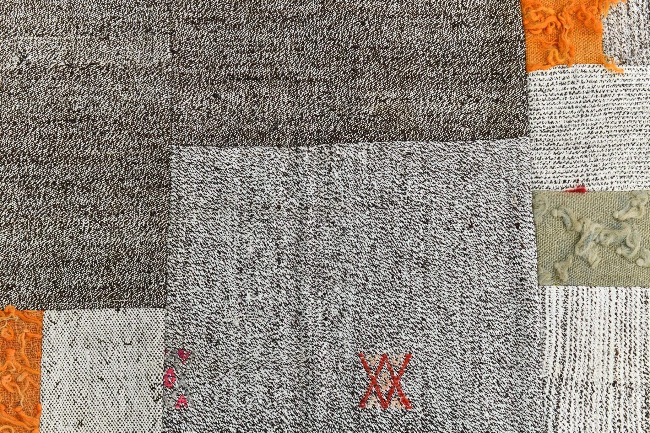 Turkish Flatweave Patchwork Rug 9’11’ x 6’11’