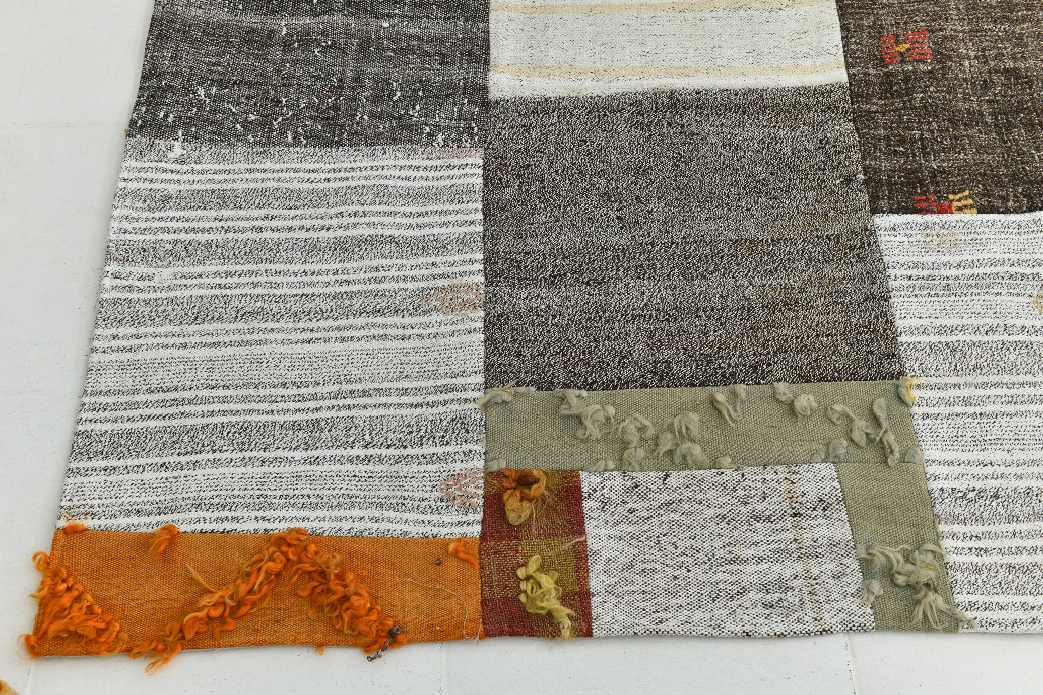 Turkish Flatweave Patchwork Rug 9’11’ x 6’11’