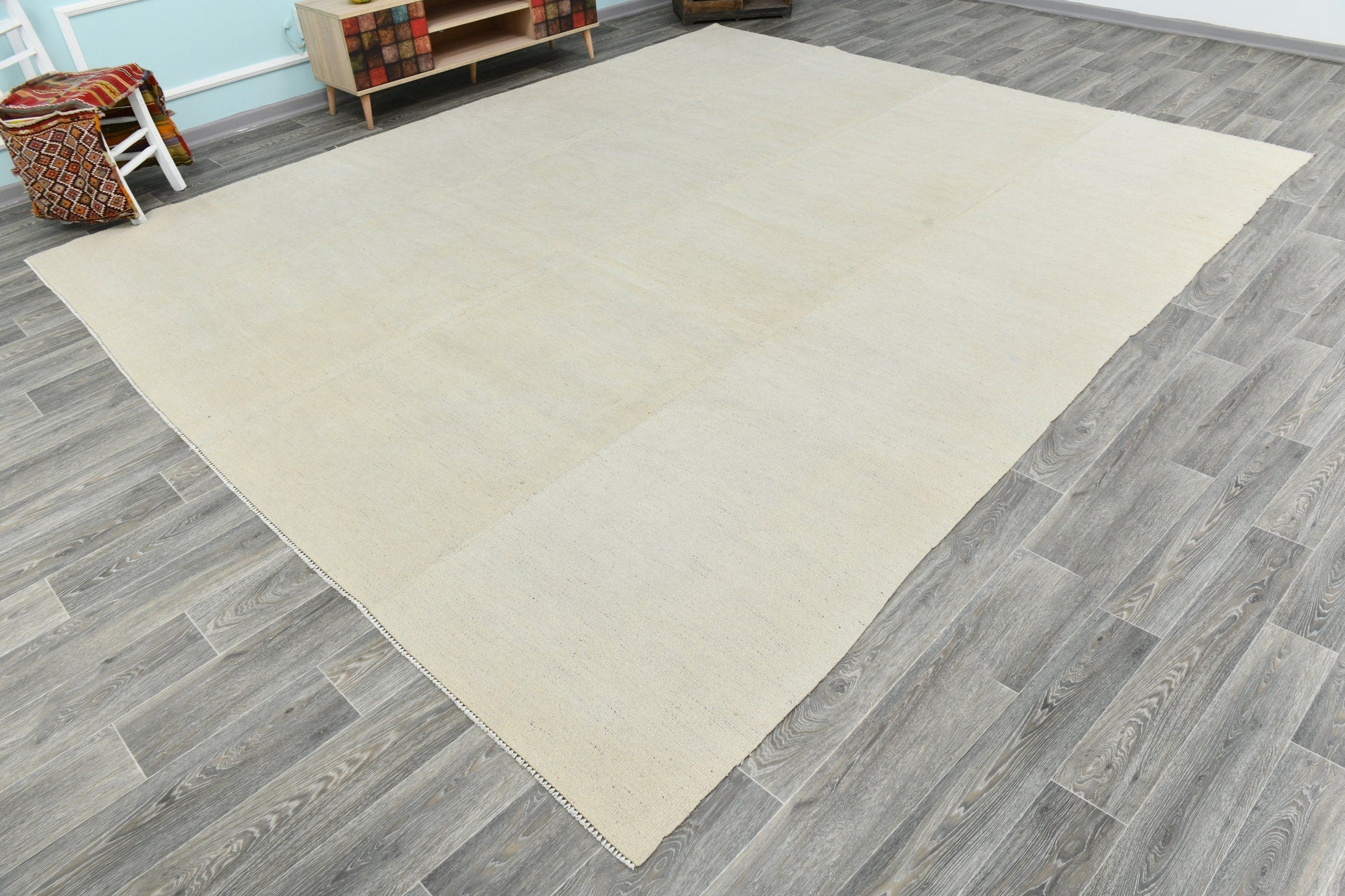 Turkish Hemp Ethnic Rug 10’3’ x 12’2’