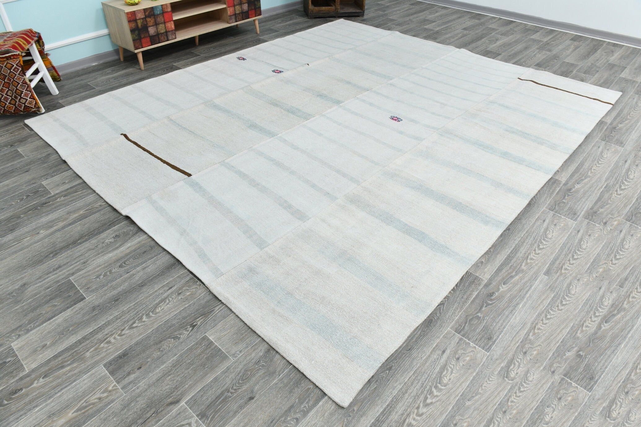 Turkish Hemp Old Rug 11’2’ x 9’8’