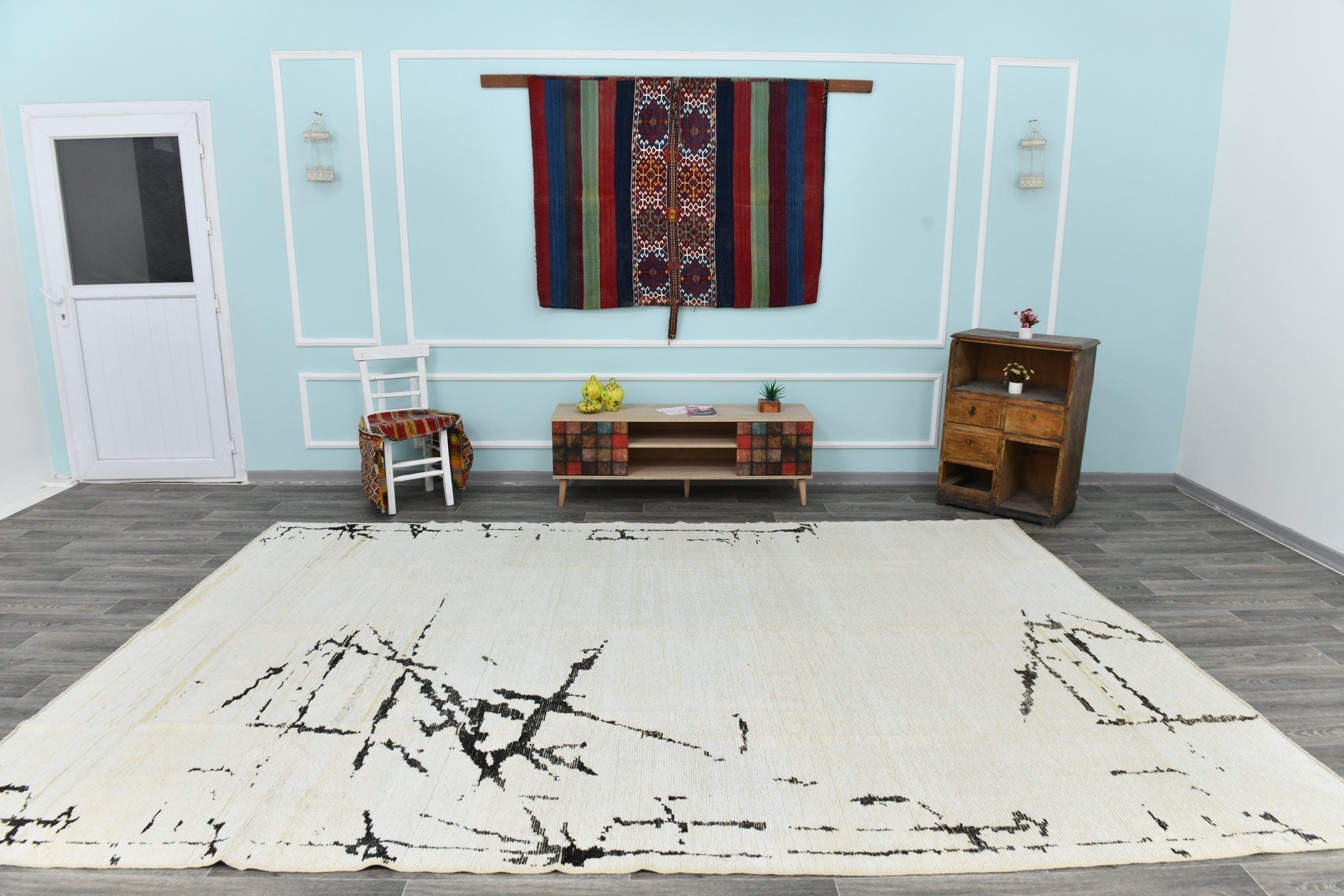 Turkish Hemp Rug 12’8’ x 8’7’