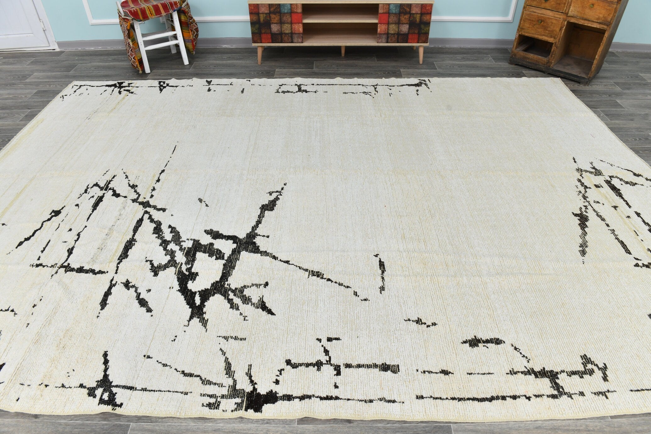 Turkish Hemp Rug 12’8’ x 8’7’