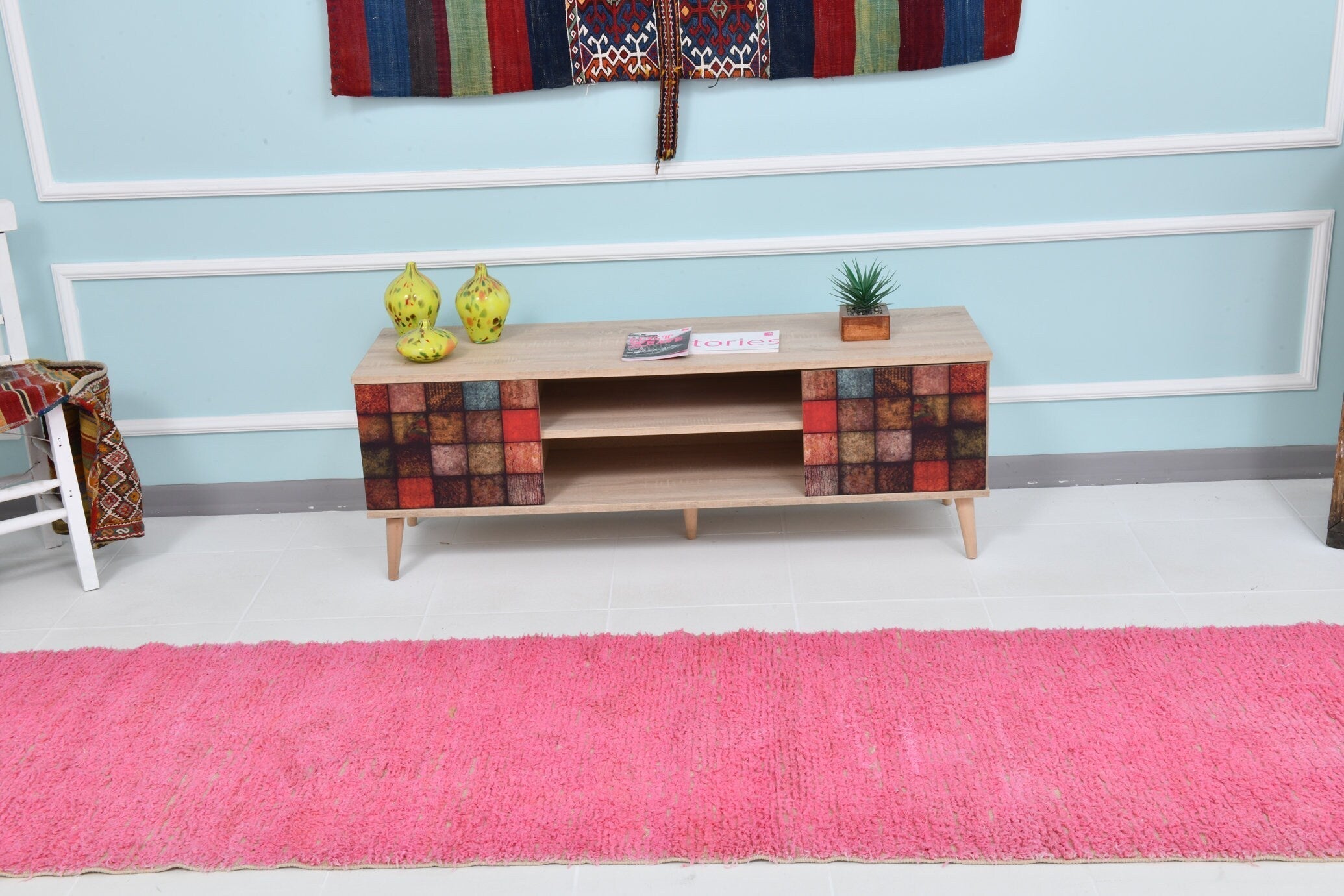 Turkish Hemp Rug 2’8’’ x 13’10’’