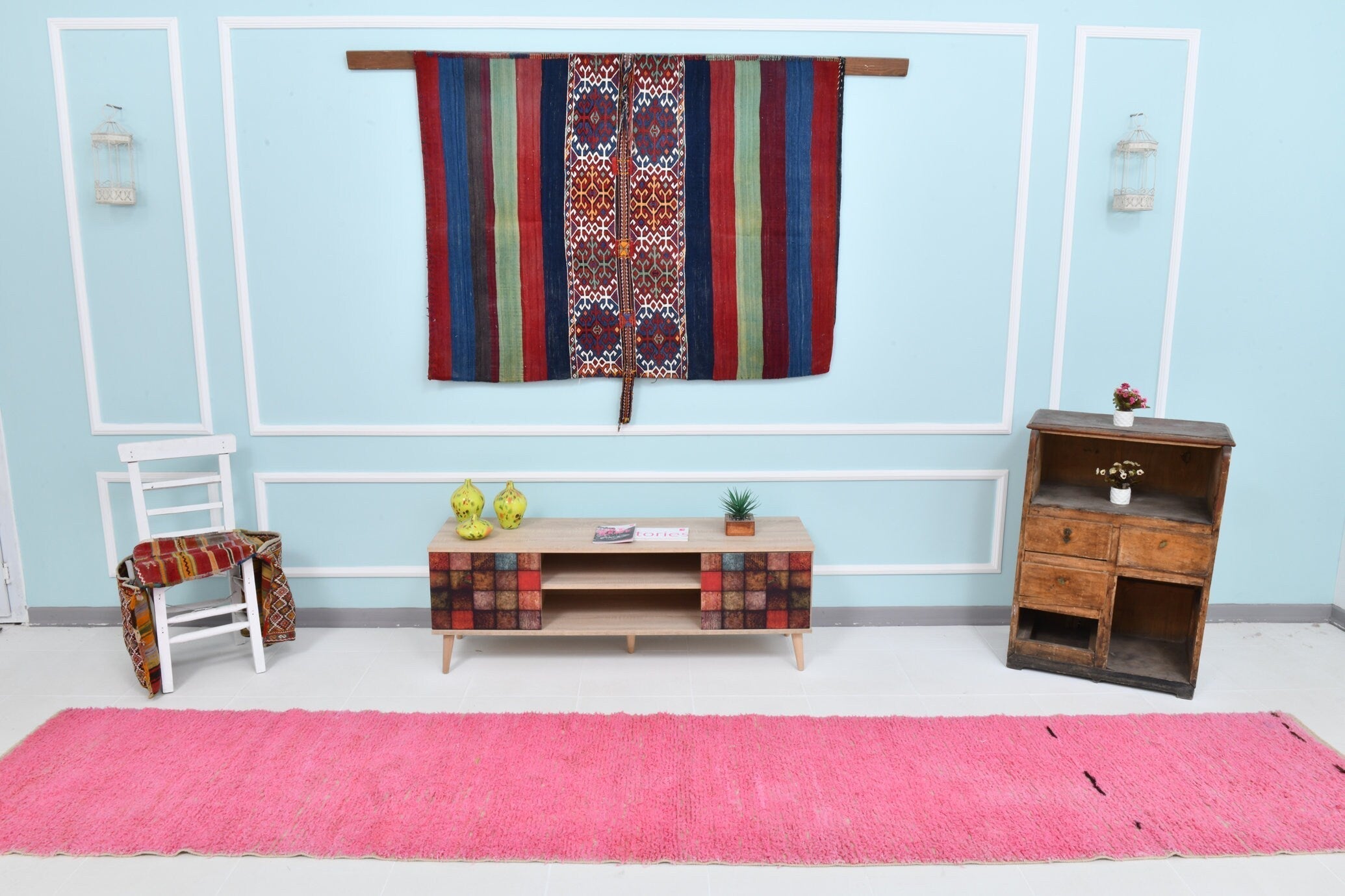 Turkish Hemp Rug 2’8’’ x 13’10’’
