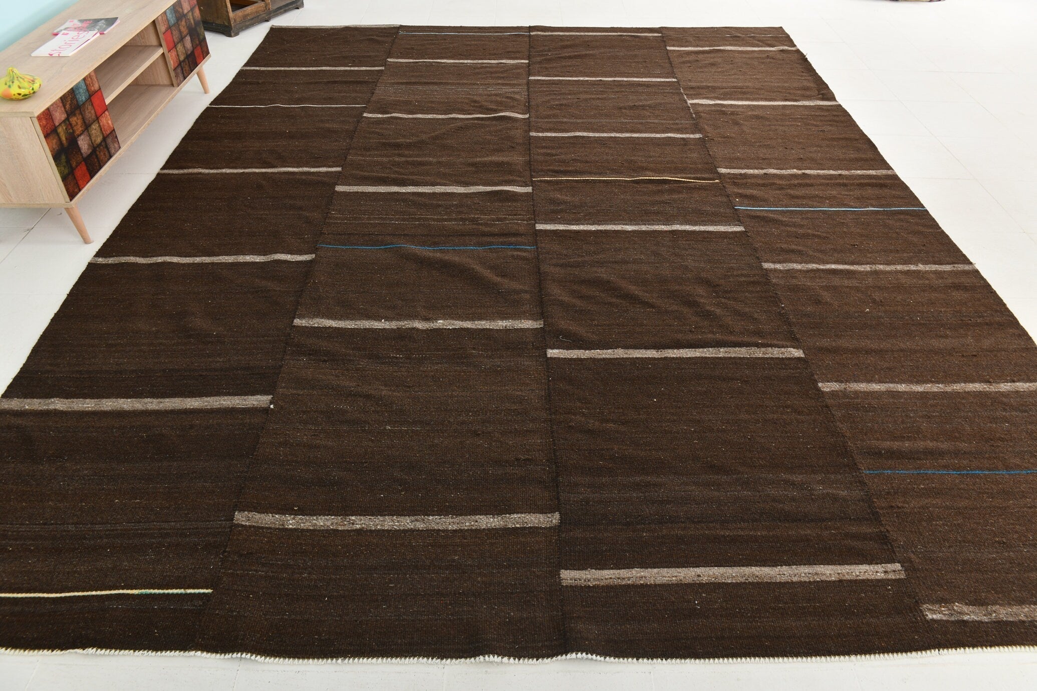 Turkish Kilim Ethnic Rug 9’9’ x 12’7’