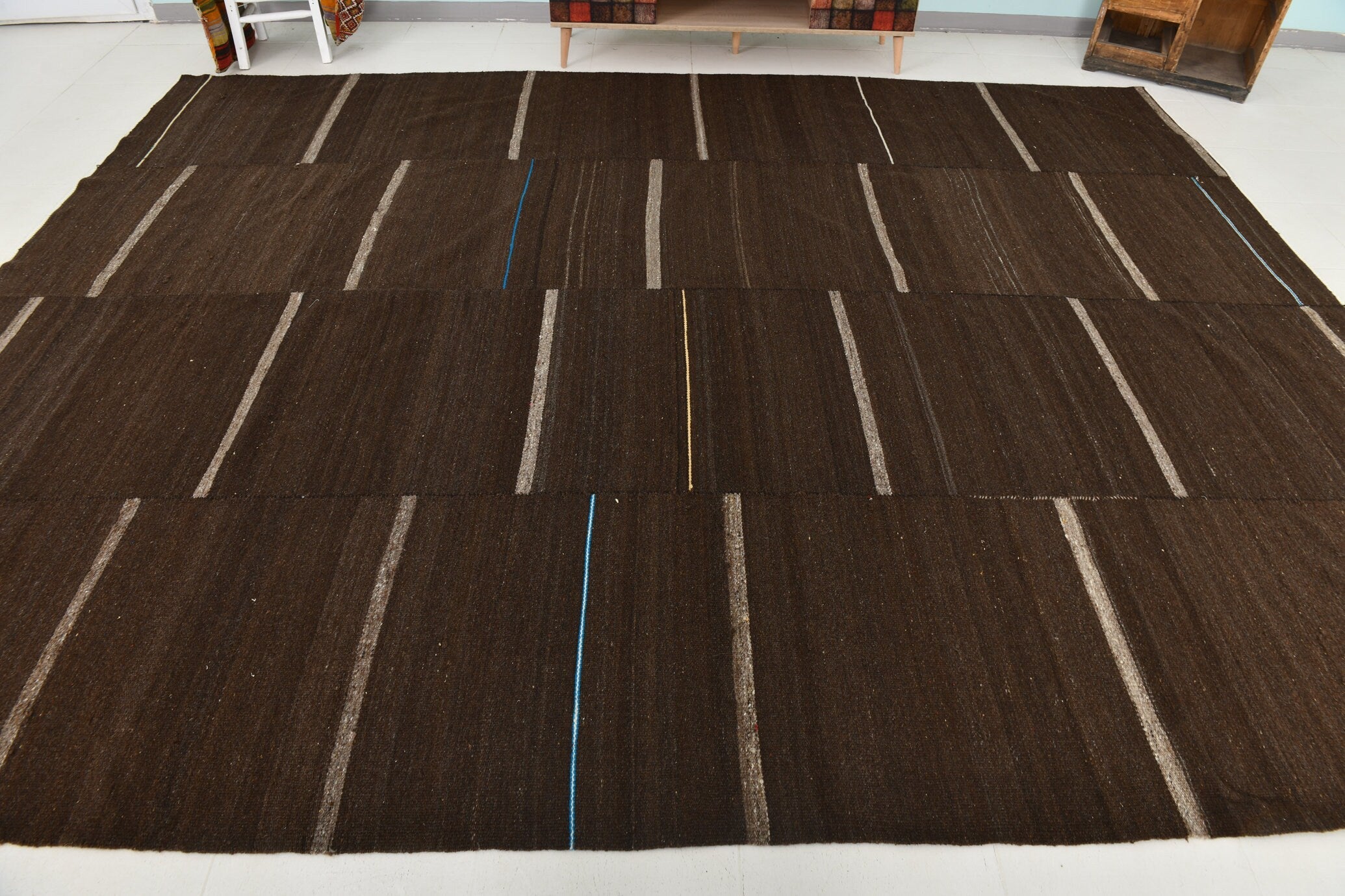 Turkish Kilim Ethnic Rug 9’9’ x 12’7’