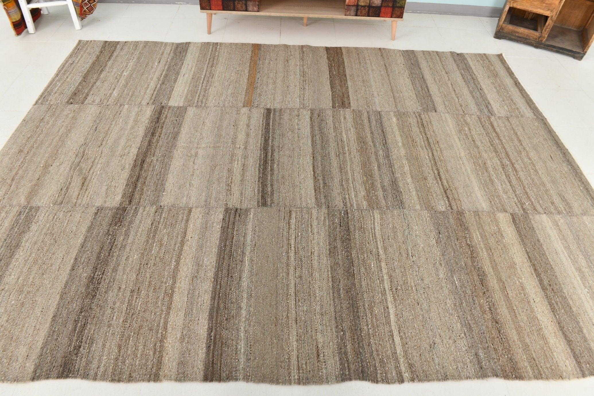 Turkish Kilim Ethnic Rug 9’9’ x 7’5’