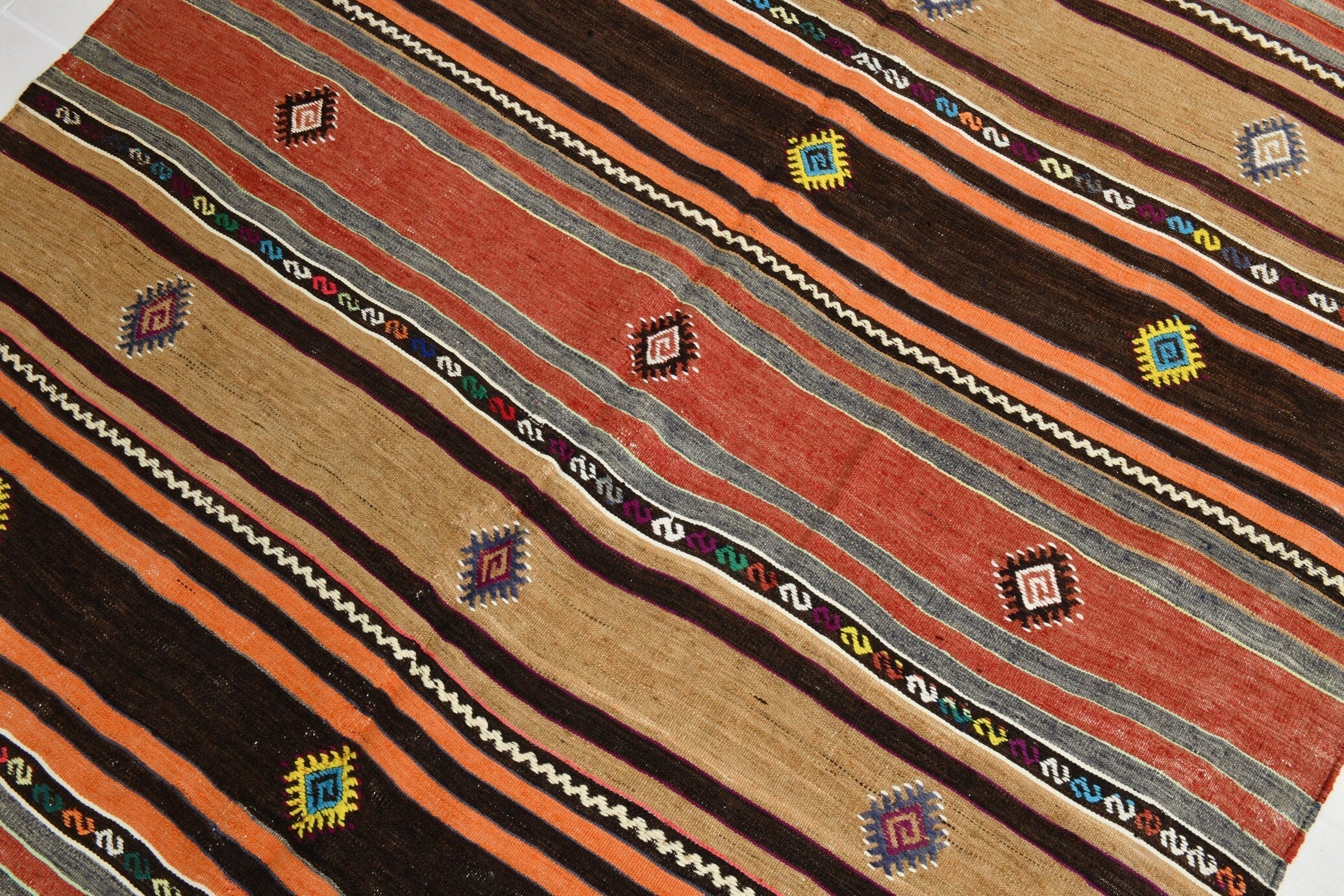 Turkish Kilim Old Rug 10’0’’ x 5’1’’