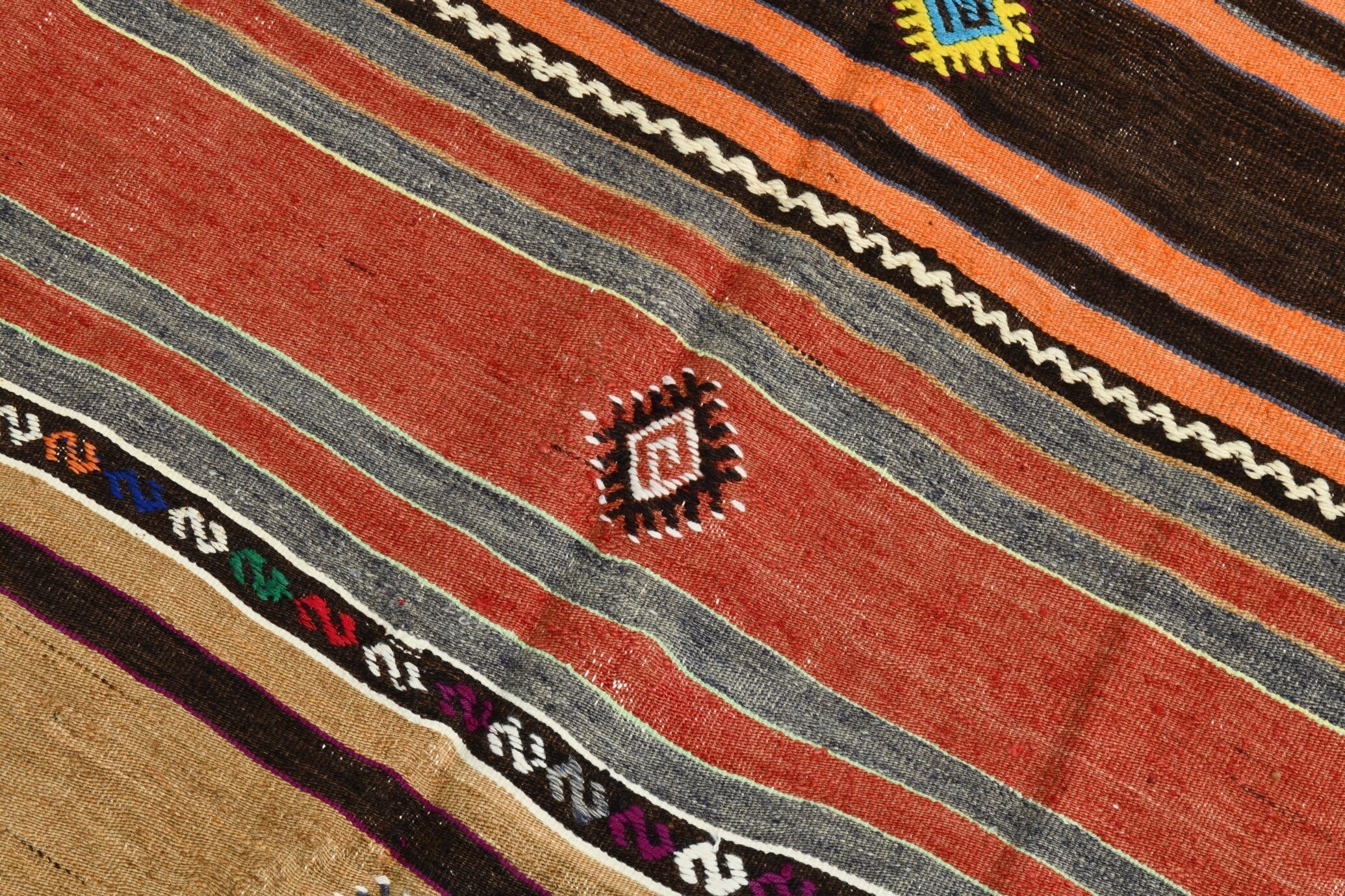 Turkish Kilim Old Rug 10’0’’ x 5’1’’