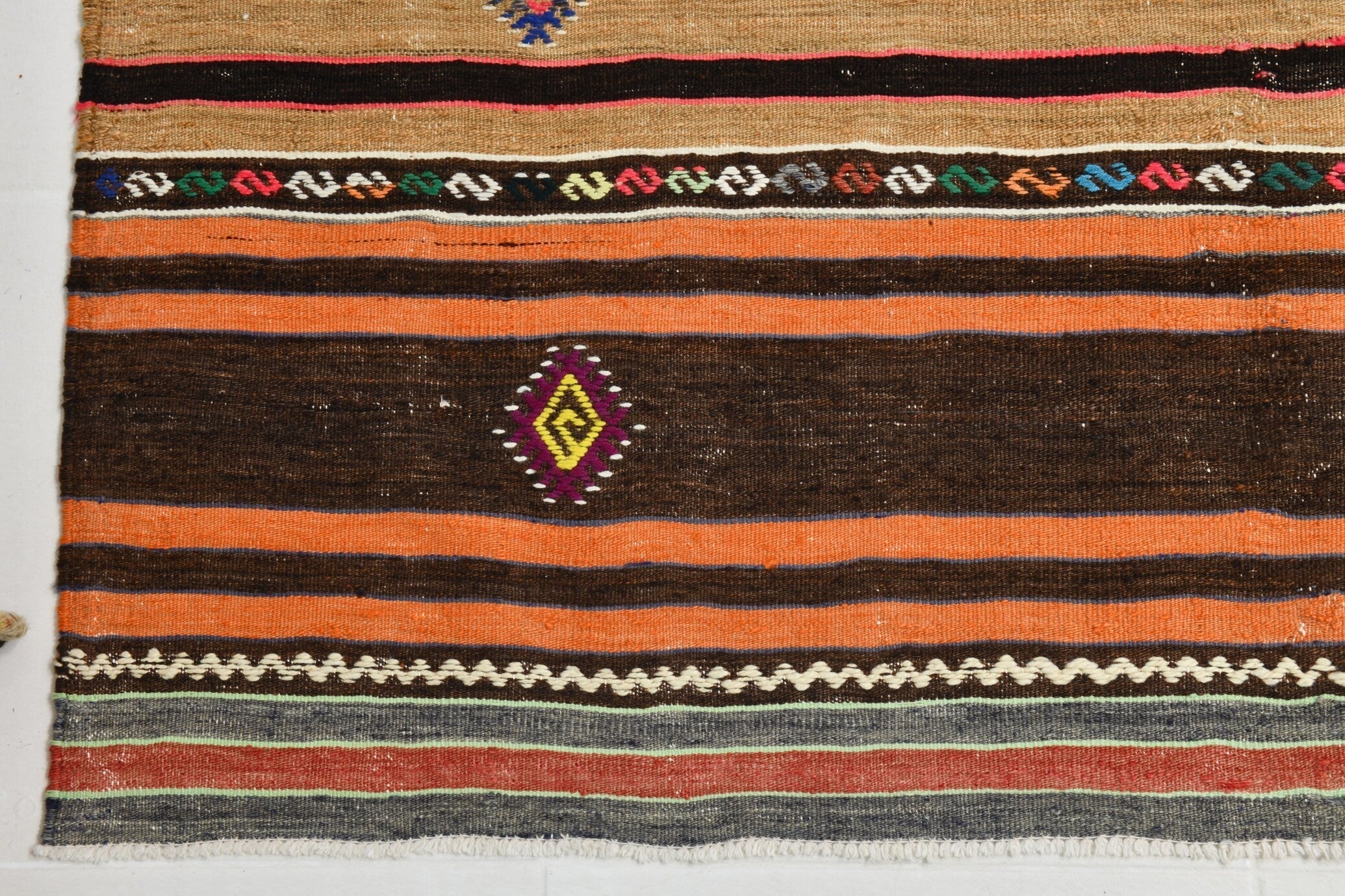 Turkish Kilim Old Rug 10’0’’ x 5’1’’
