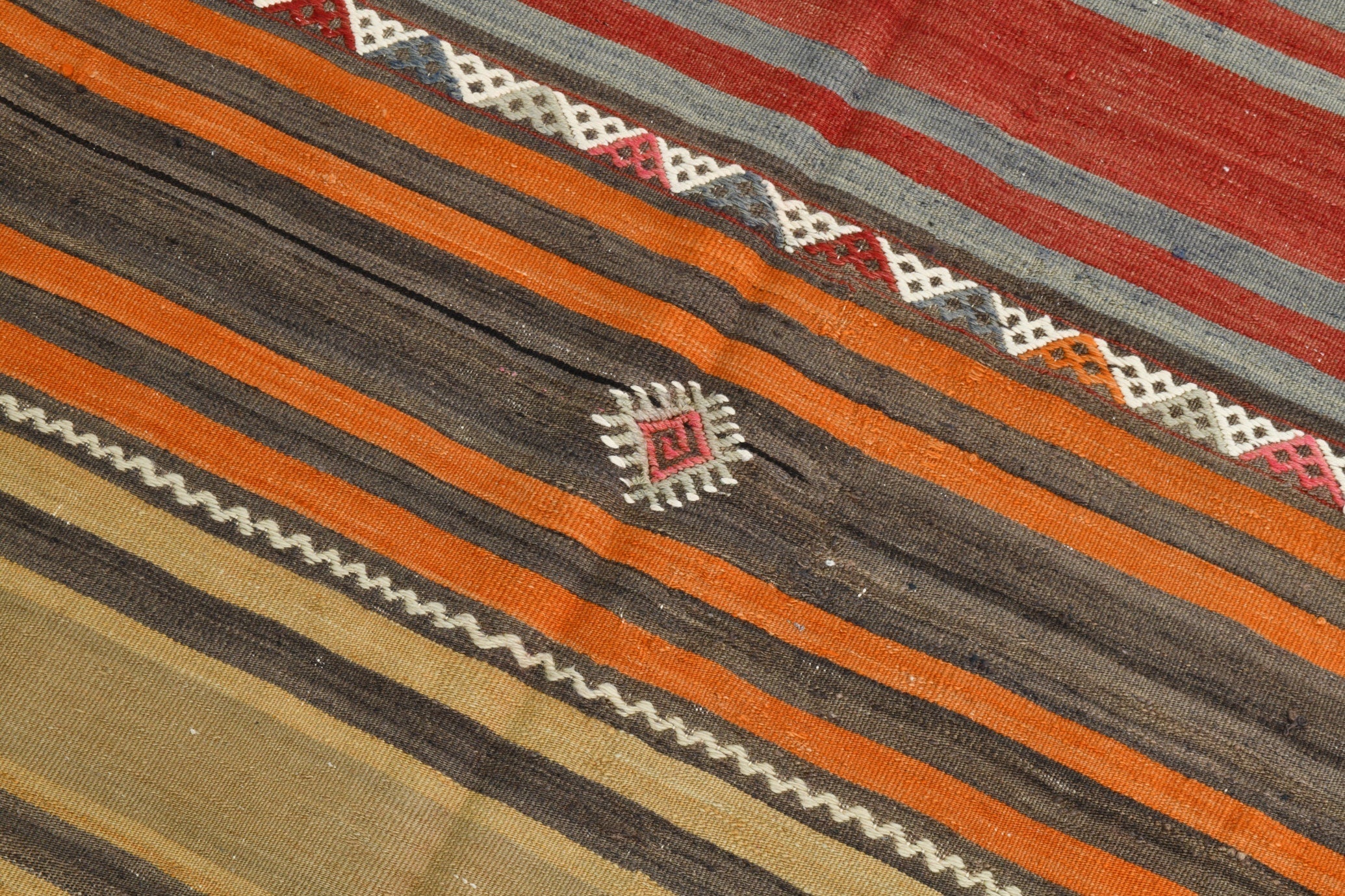 Turkish Kilim Old Rug 10’1’’ x 4’12’’